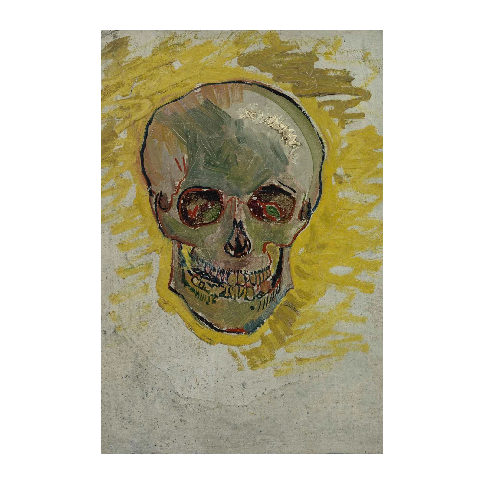 Van Gogh Skull Art - Expressive & Bold Wall Art