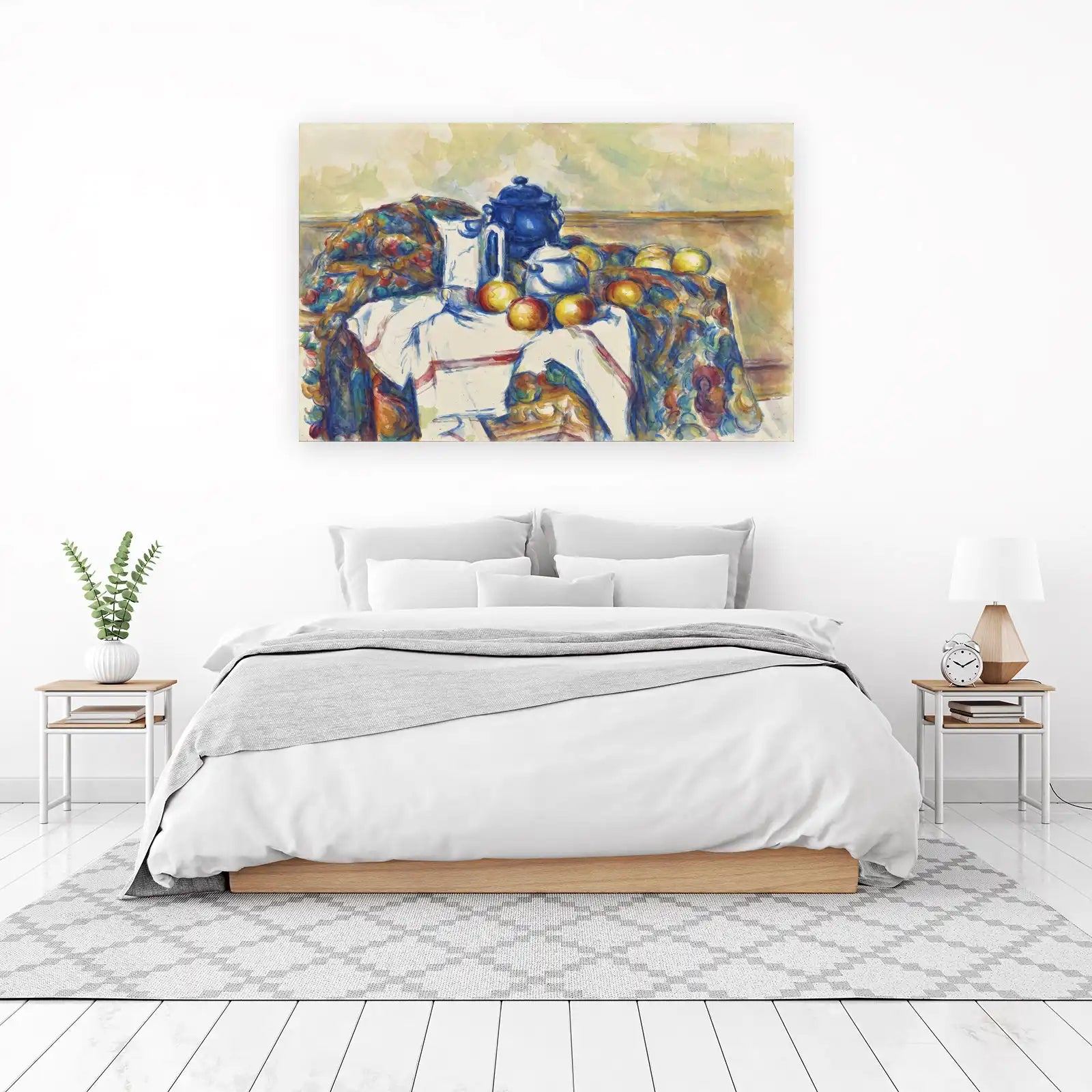 Vibrant Still Life Fruits & Teapot Wall Art