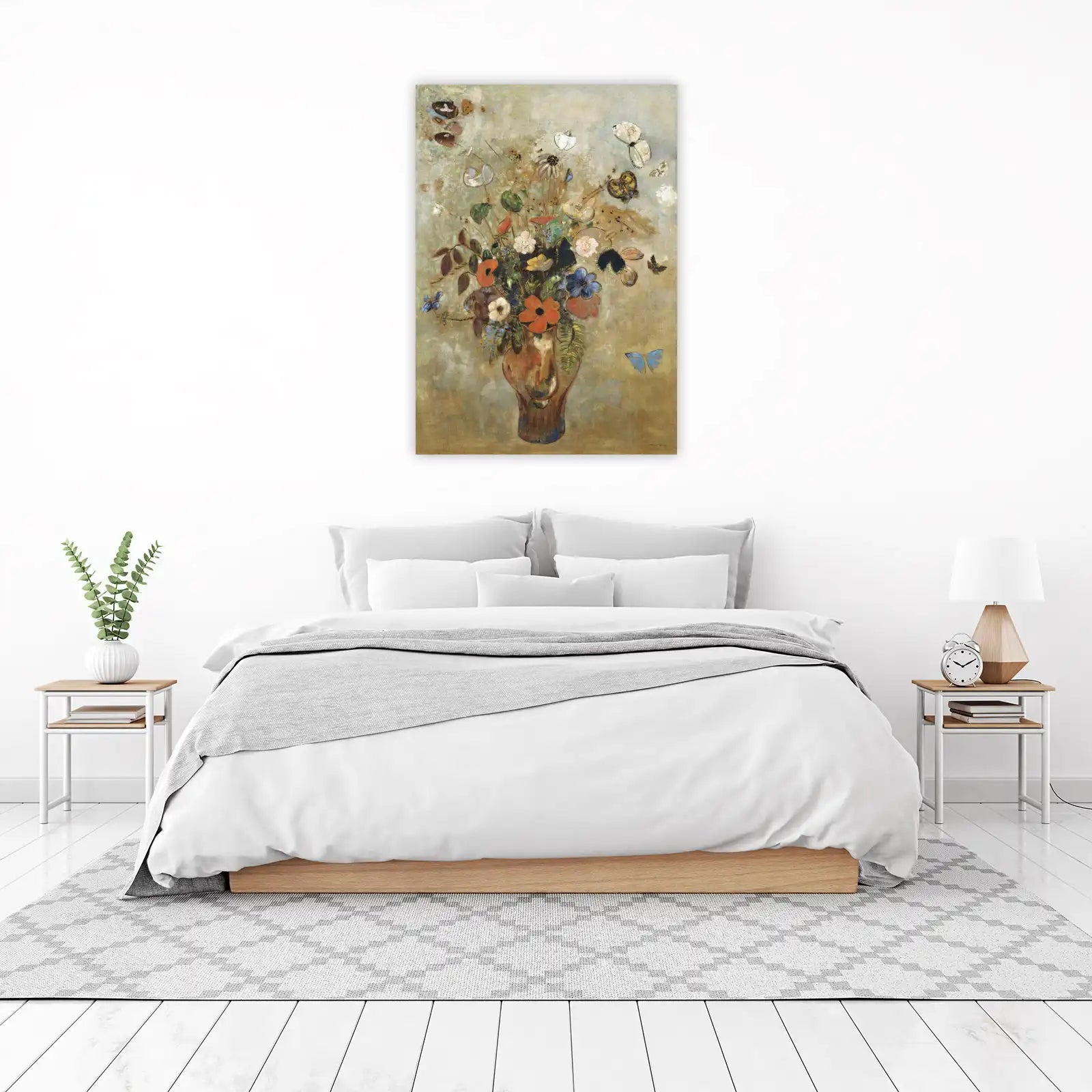 Whimsical Butterfly Floral Wall Art
