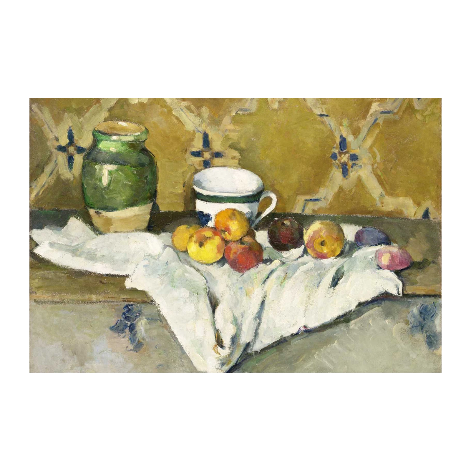 Vibrant Still Life Fruit & Jar Wall Art