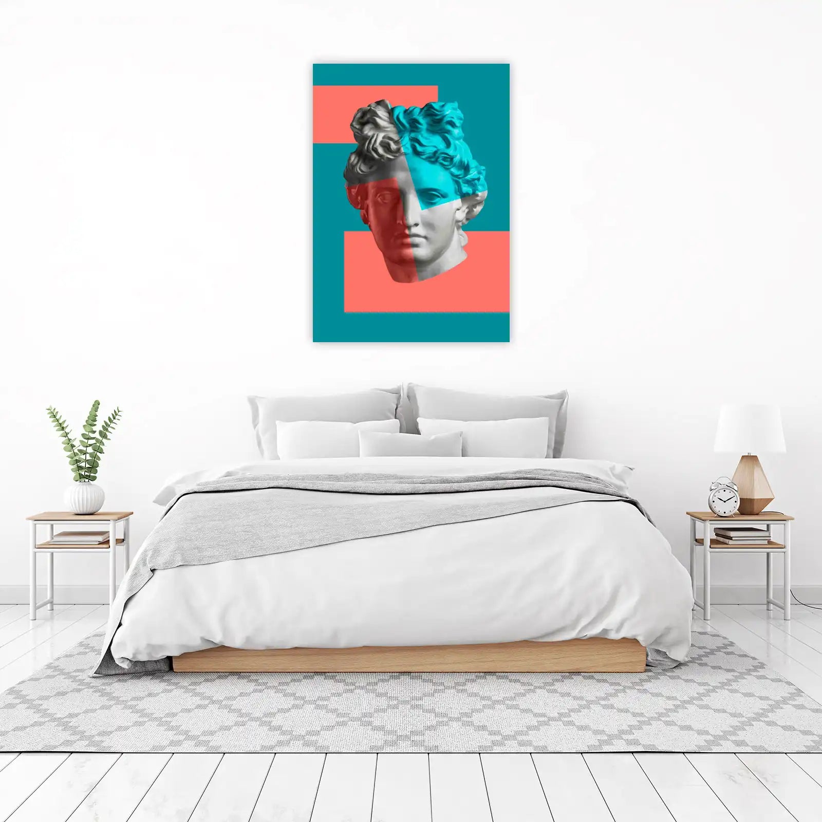 Modern Neo-Classical Bust Wall Art