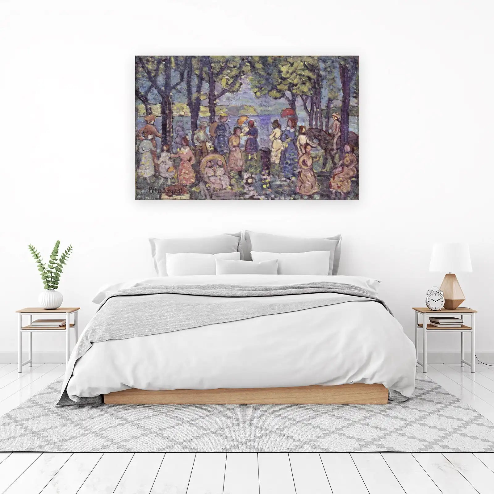 Idyllic Park Scene Impressionist Wall Art