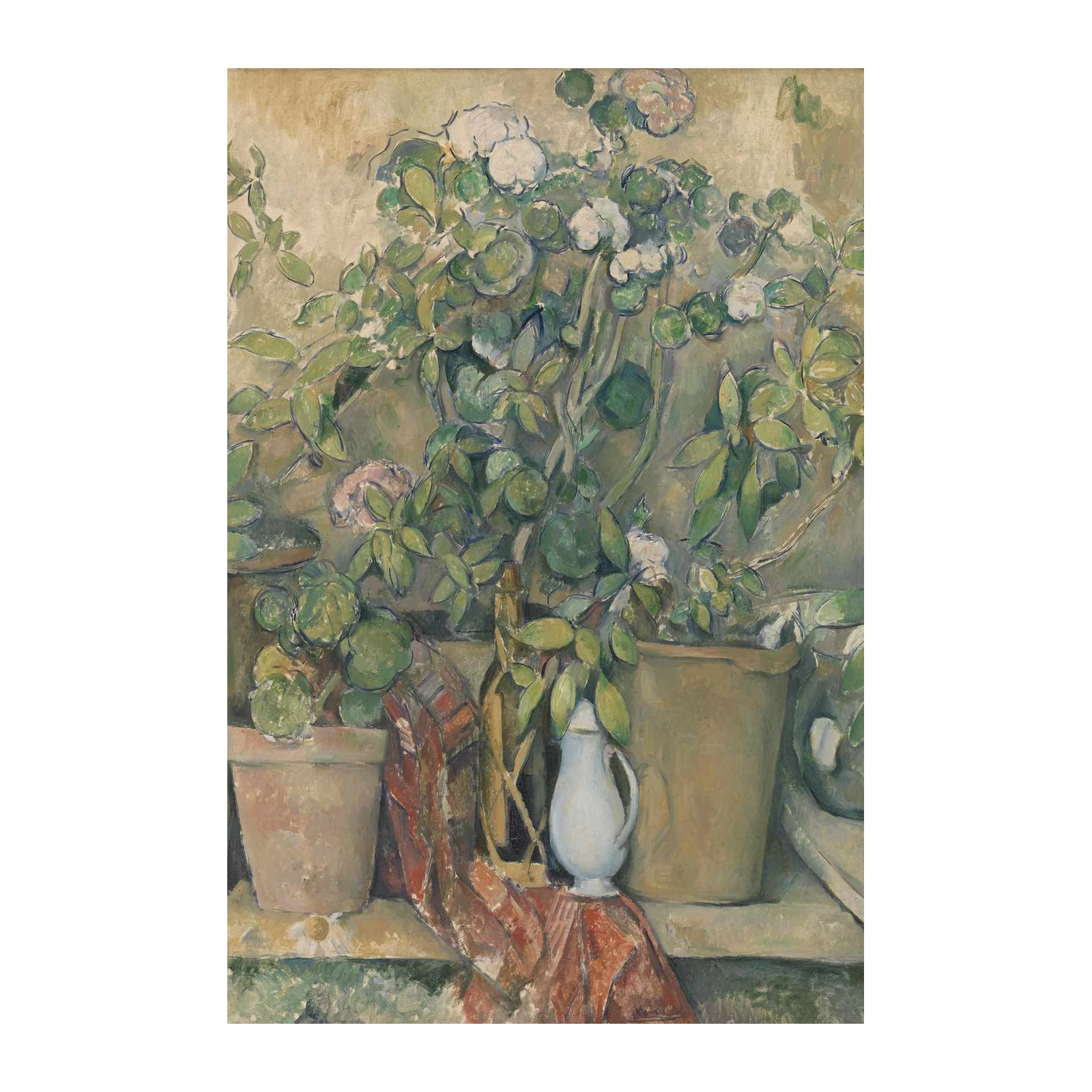 Botanical Still Life with Pitcher Wall Art