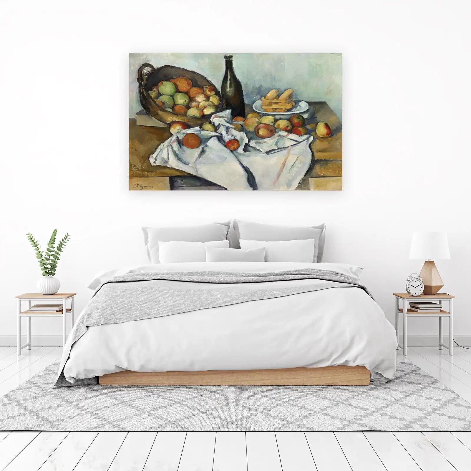 Vintage Still Life Fruit Basket Wall Art