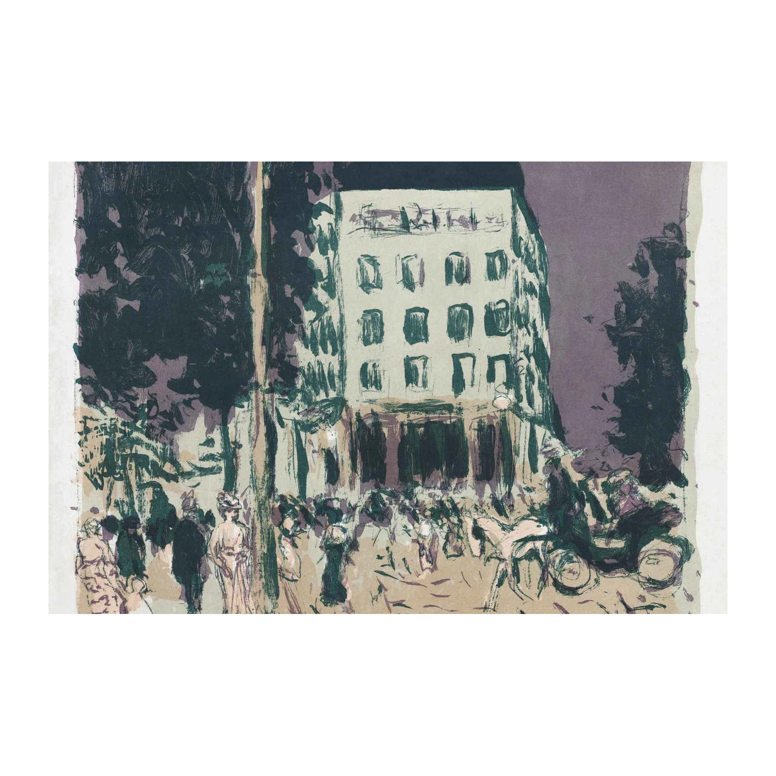 Urban Paris Street Scene Wall Art