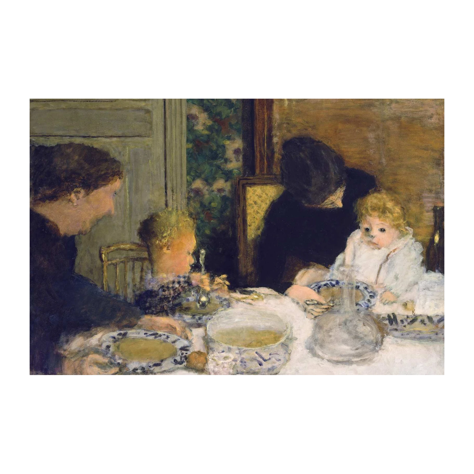 Impressionist Family Meal Wall Art