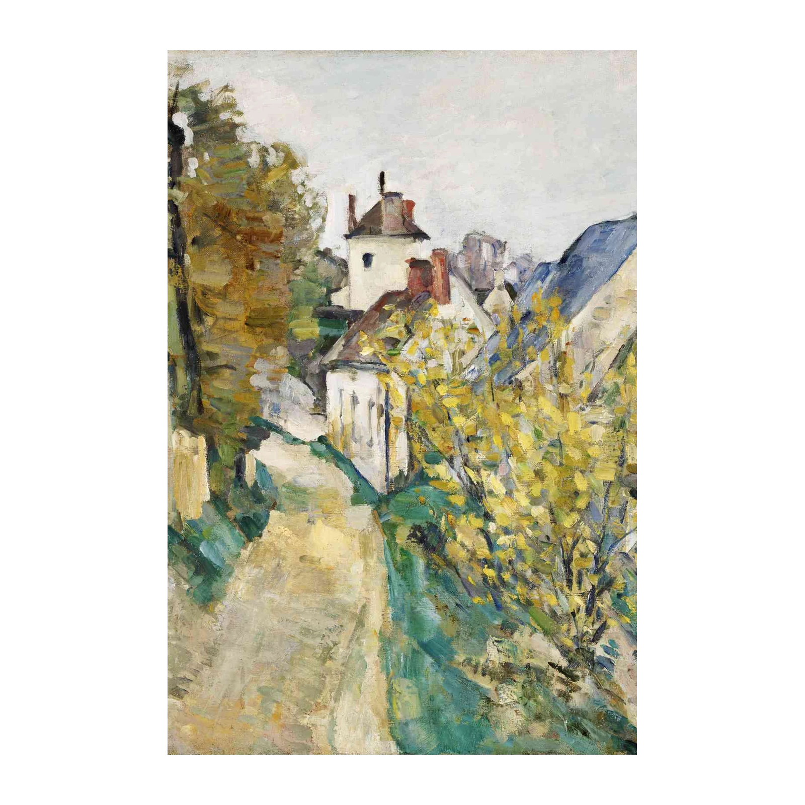 Impressionist Village Path Wall Art