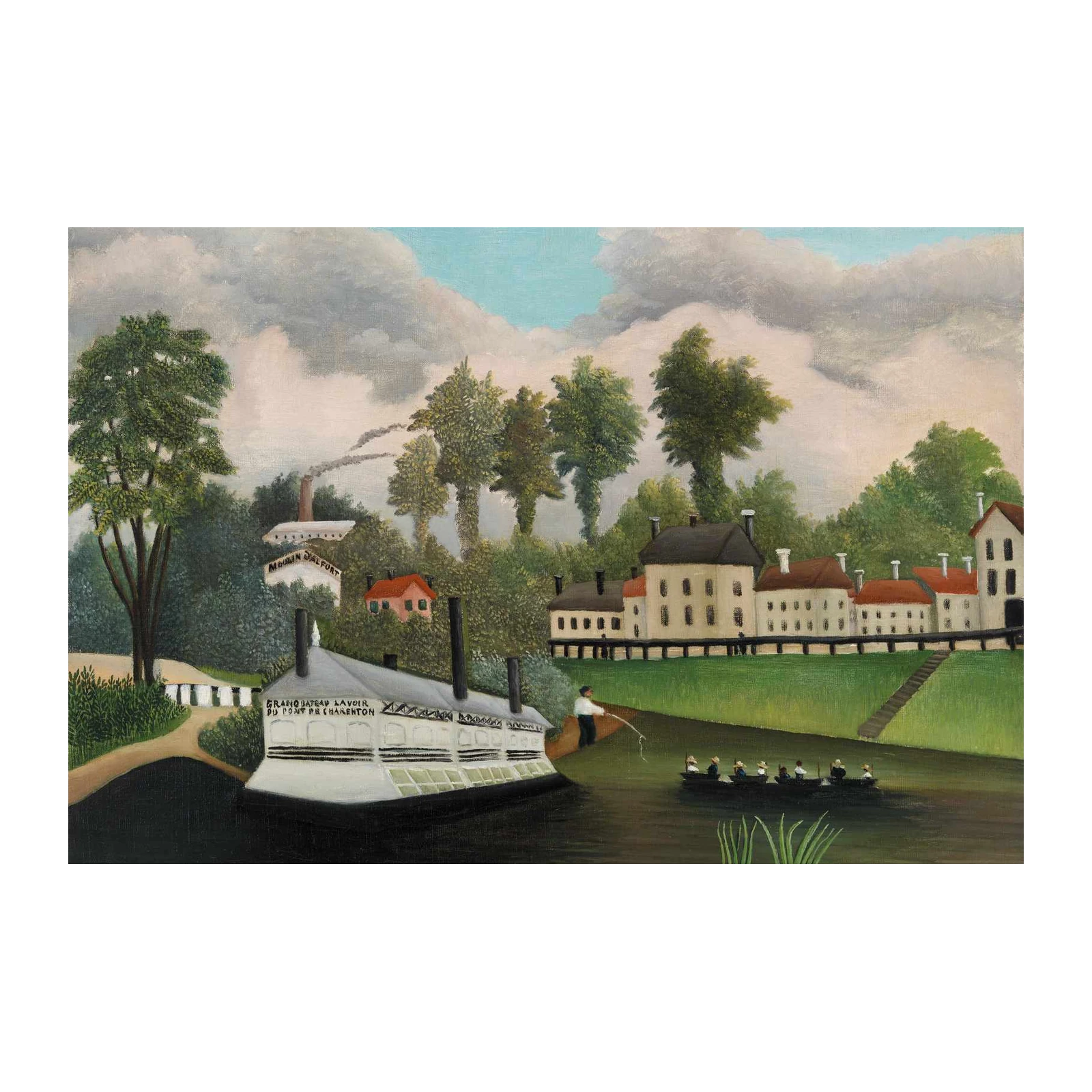 Henri Rousseau Riverside Scene Wall Art