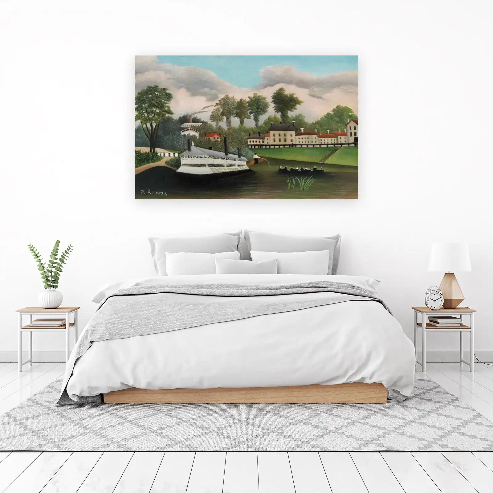 Henri Rousseau Riverside Scene Wall Art