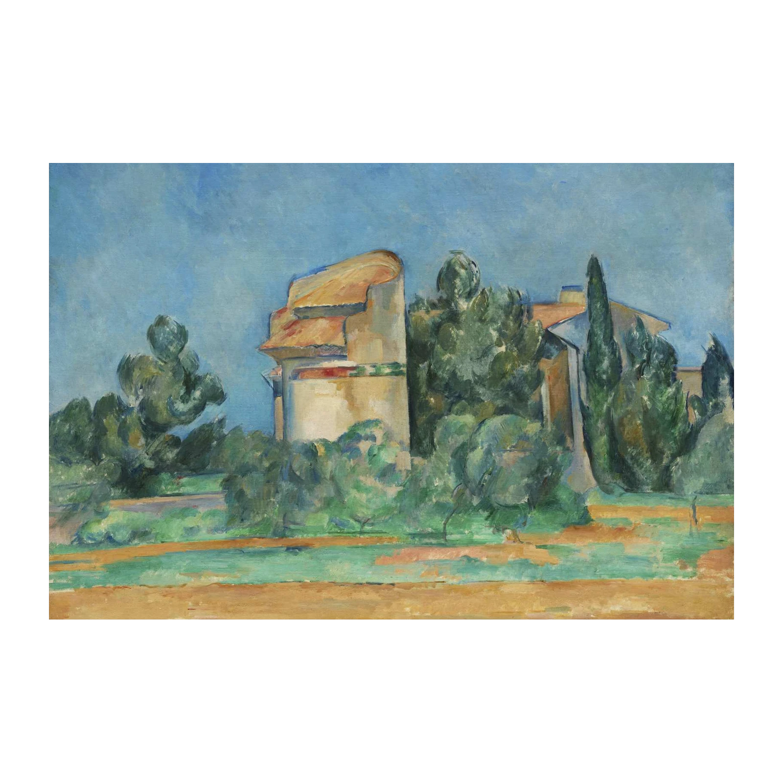 Impressionist Landscape Building Wall Art
