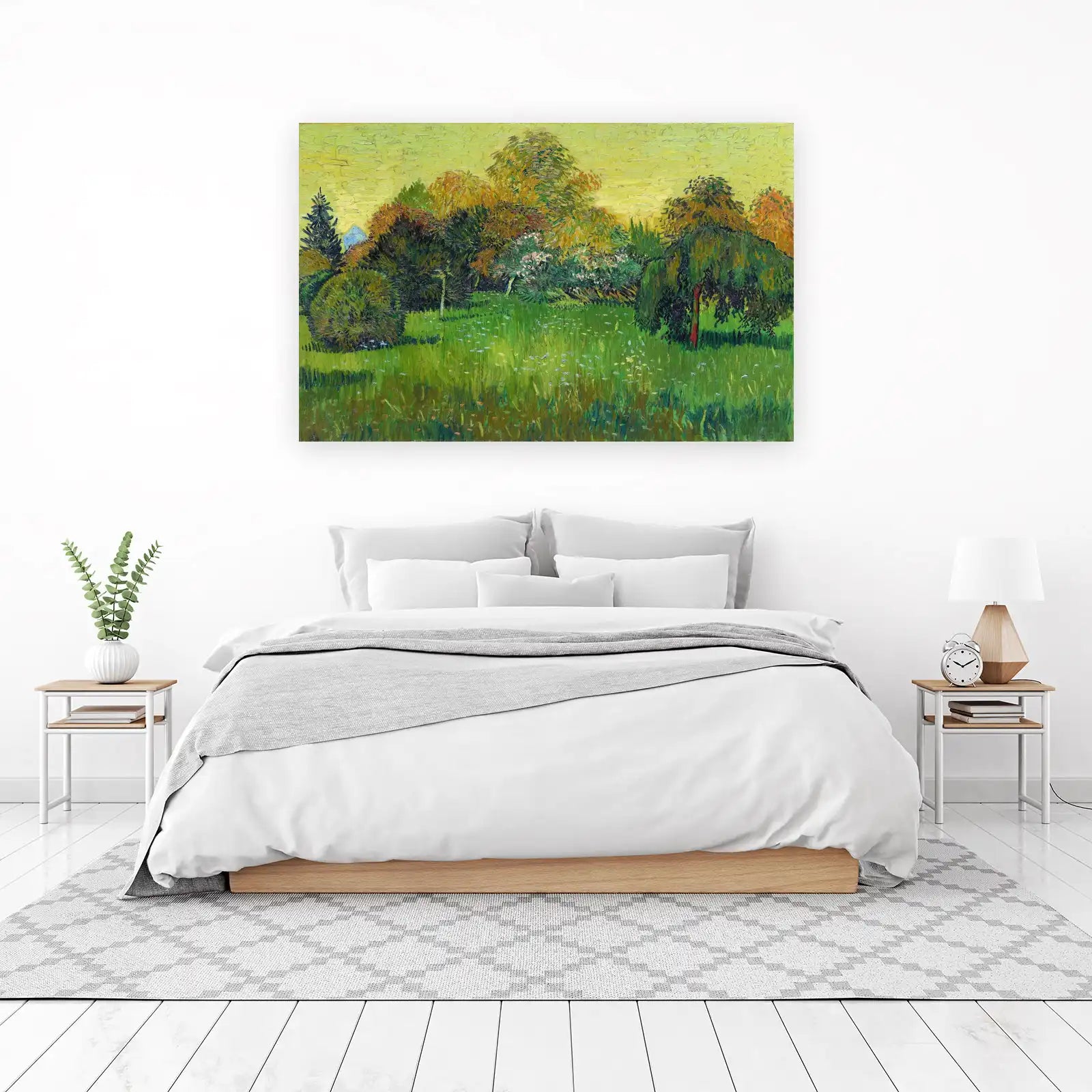Vibrant Garden Landscape Wall Art
