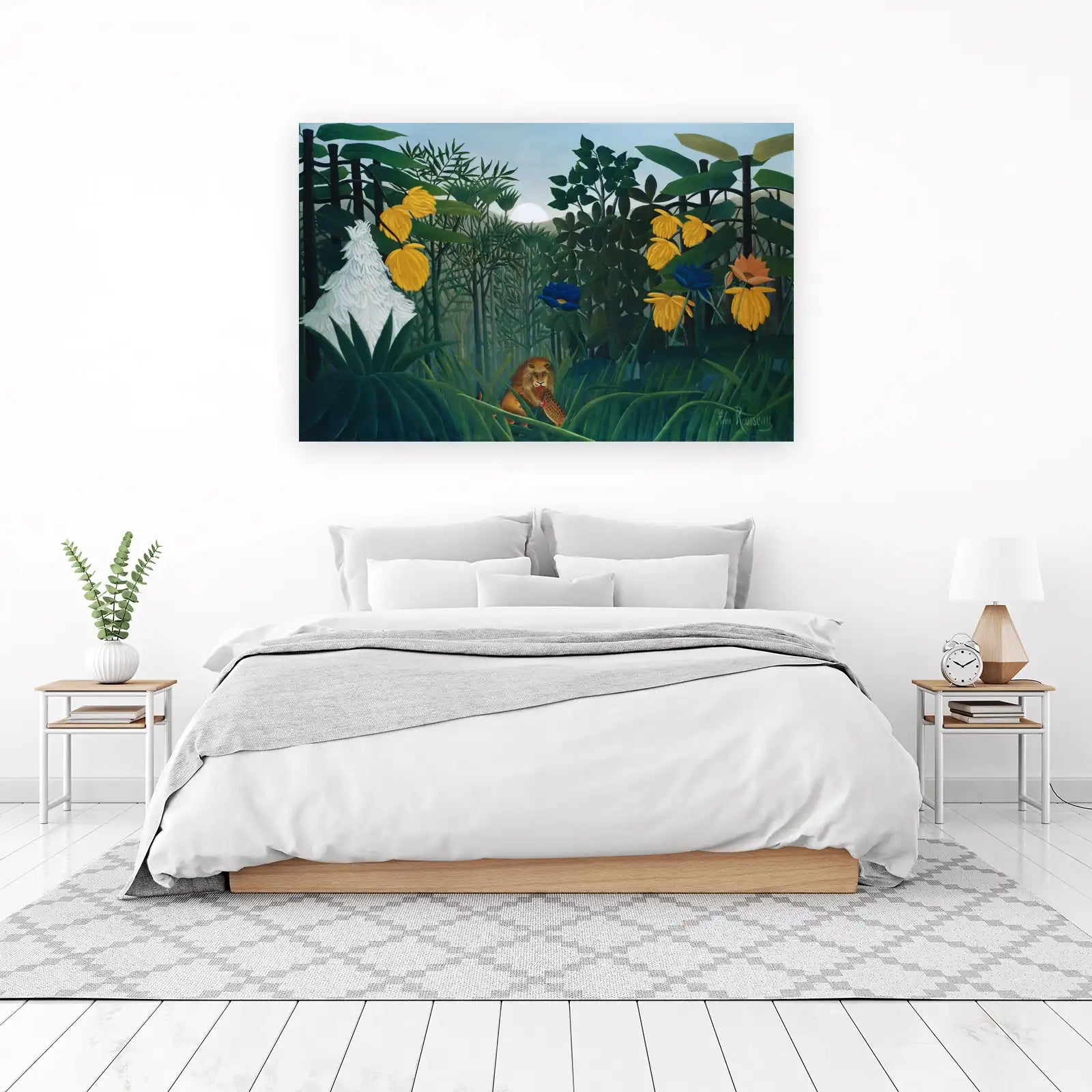 Jungle Lion Hunt Wall Art