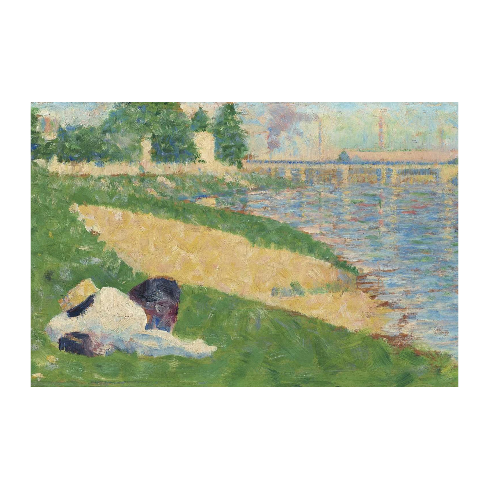 Serene Riverside Relaxation Wall Art