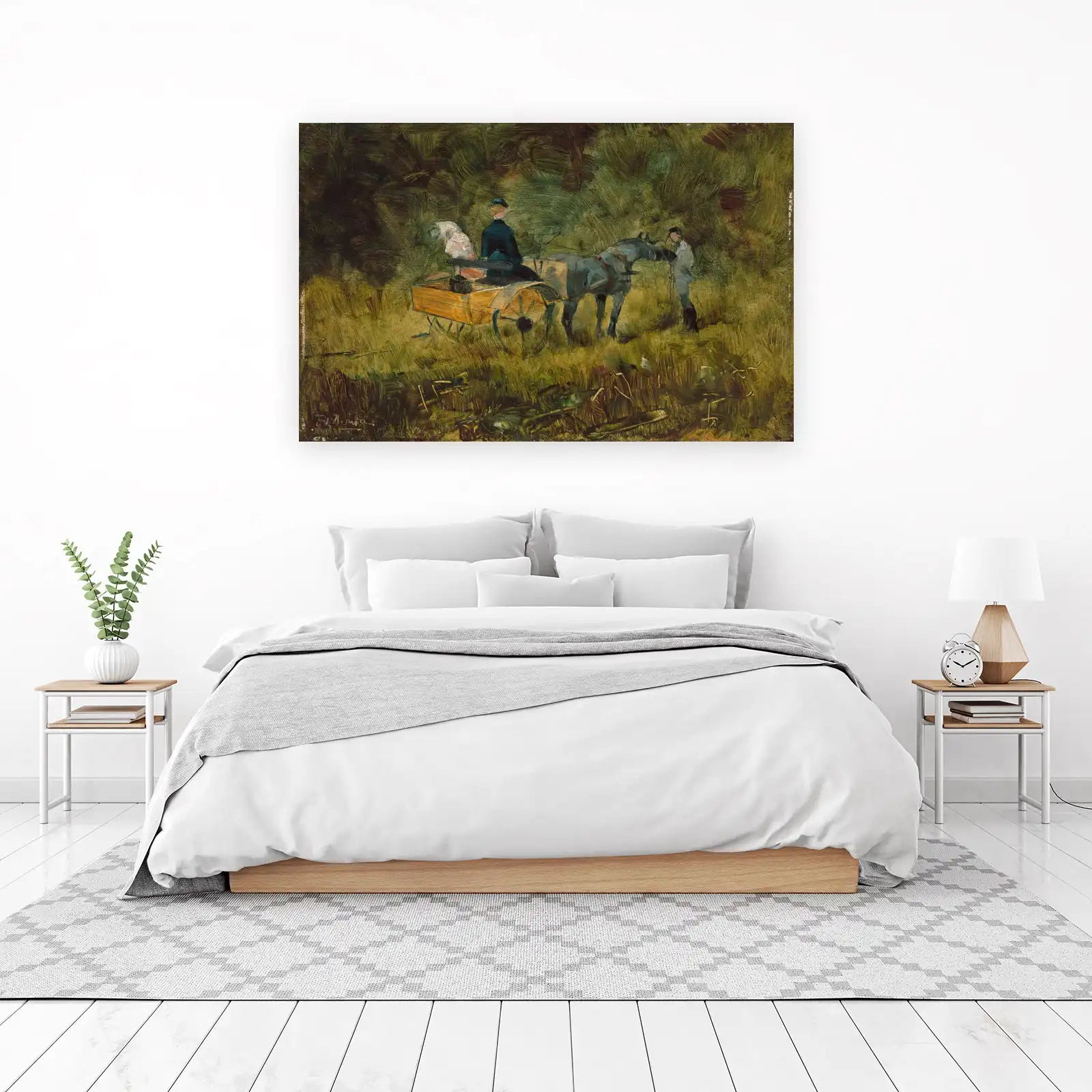 Impressionist Horse & Carriage Wall Art