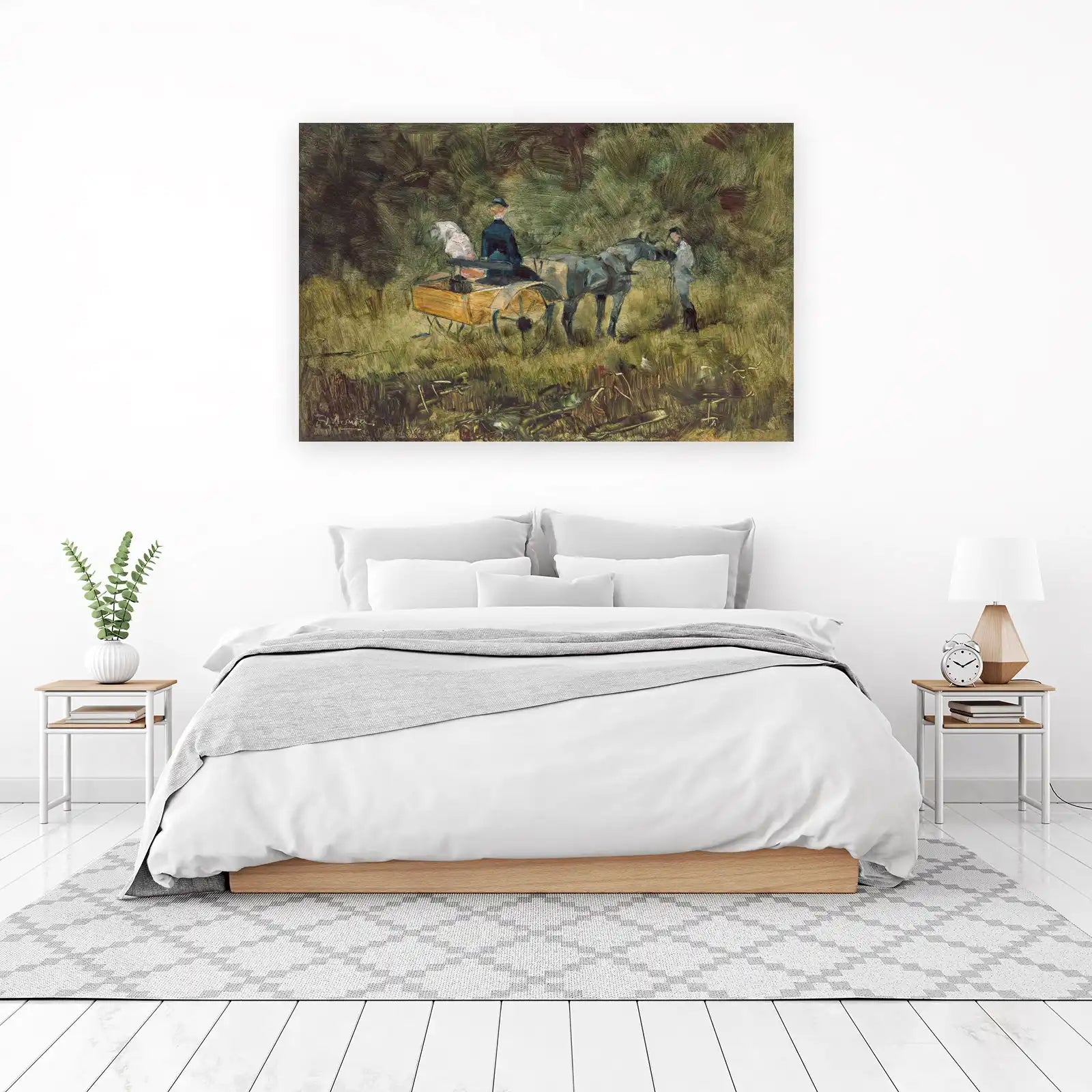 Equestrian Scene Wall Art - Vintage Art