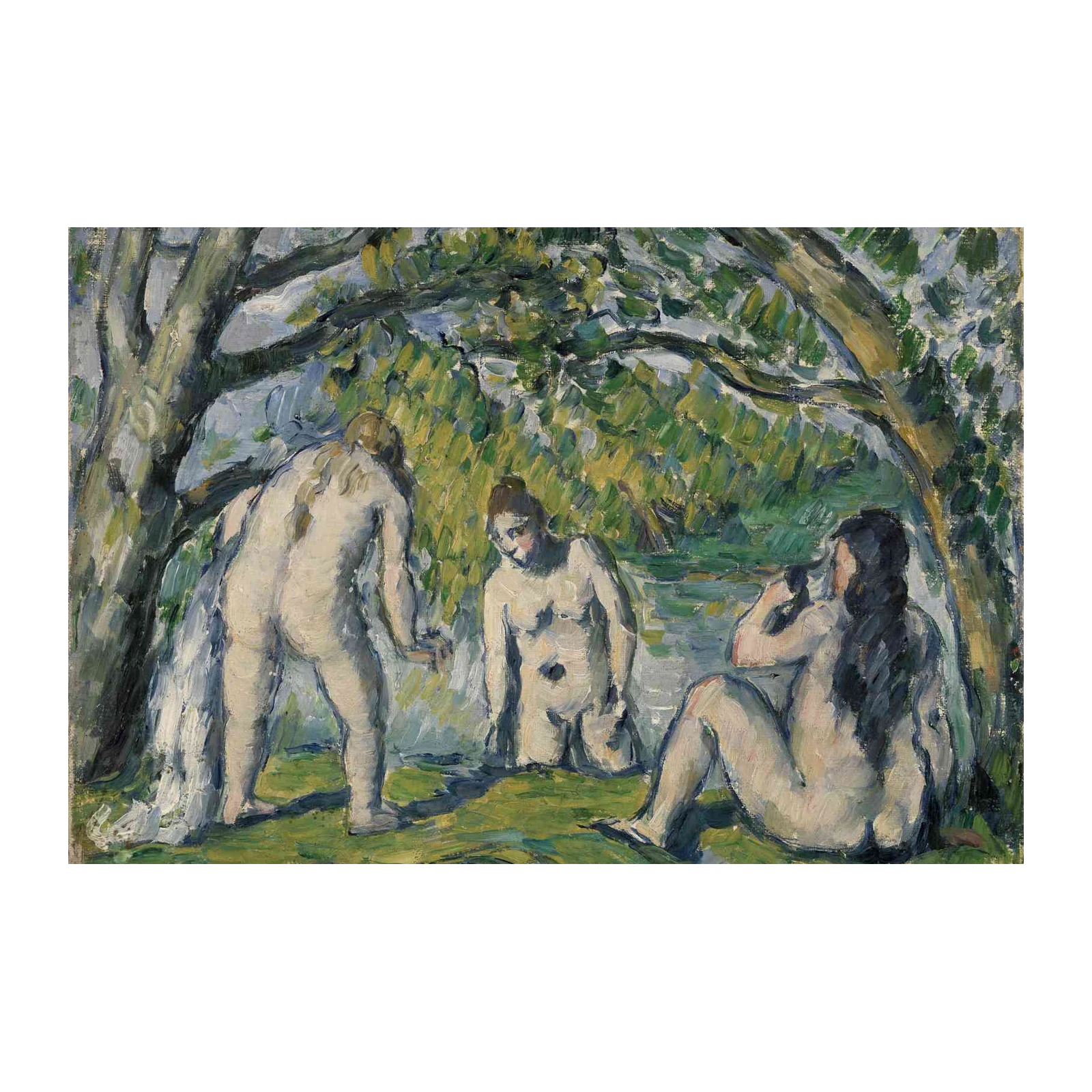 Bathers in Nature Impressionist Wall Art