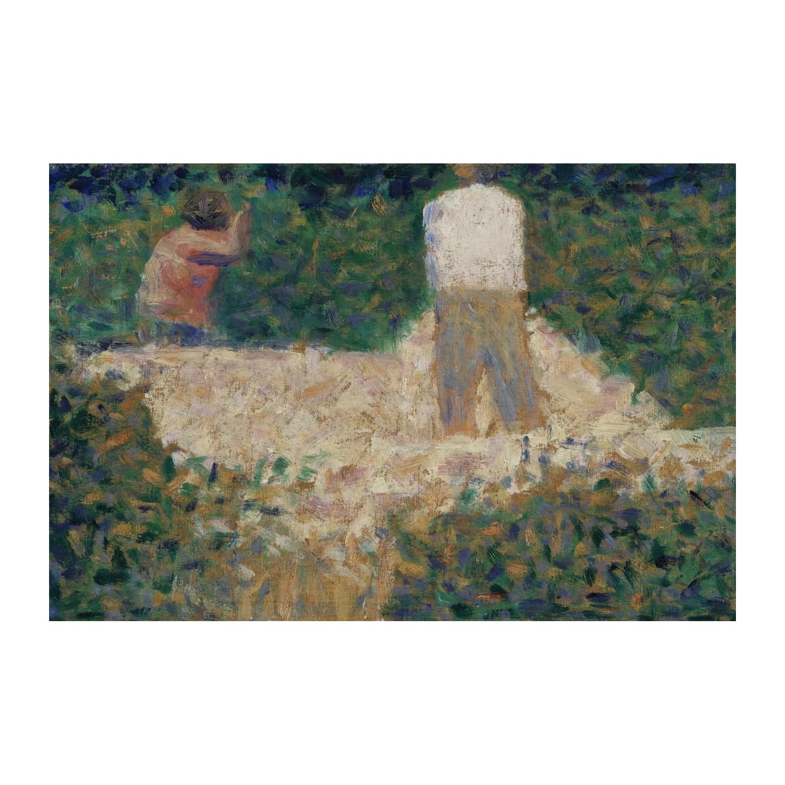 Impressionist Garden Scene Wall Art