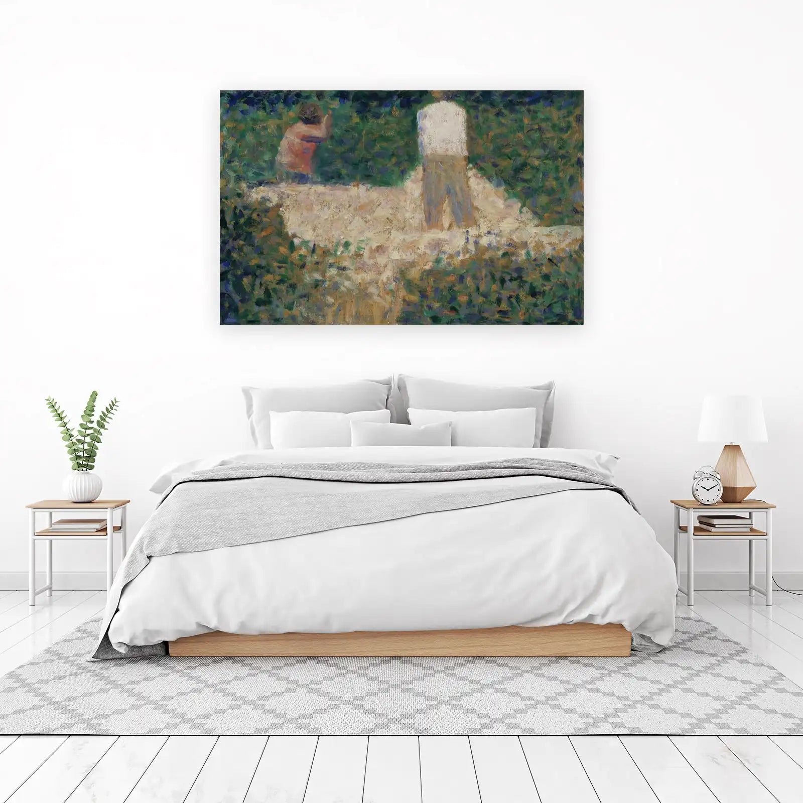 Impressionist Garden Scene Wall Art