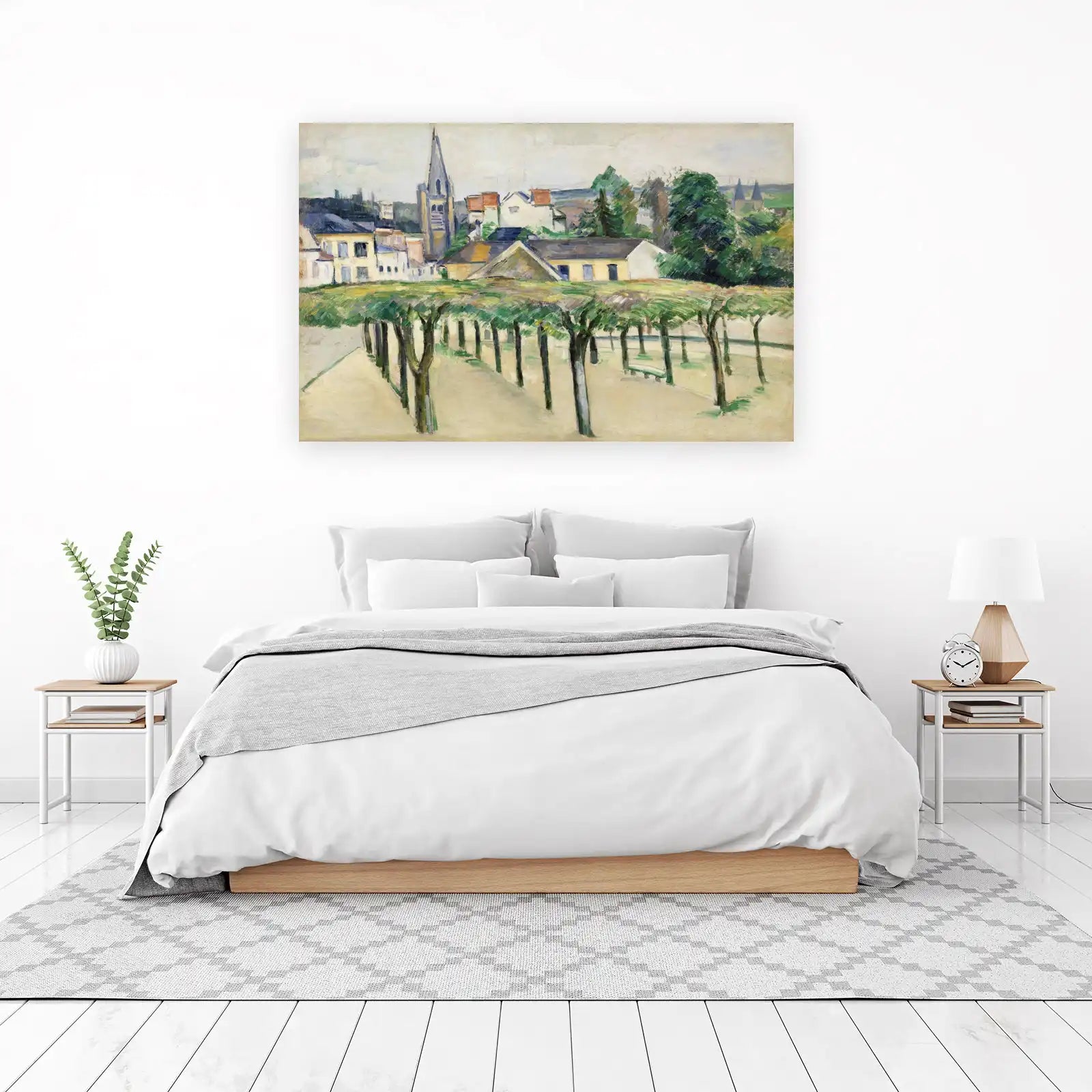 Impressionist Village Scene Wall Art