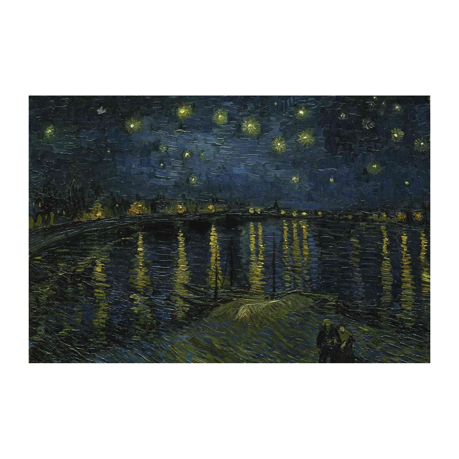 Vincent Van Gogh Starry Night Over River Wall Art
