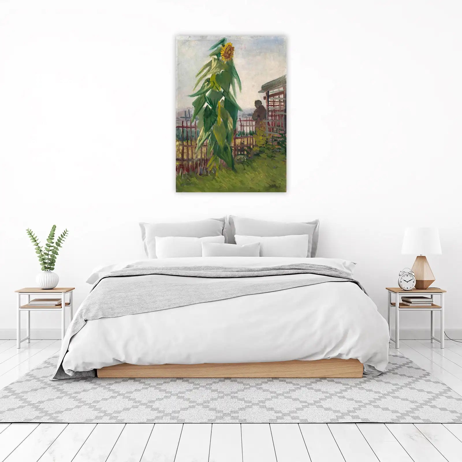 Vibrant Sunflower Garden Impressionist Wall Art