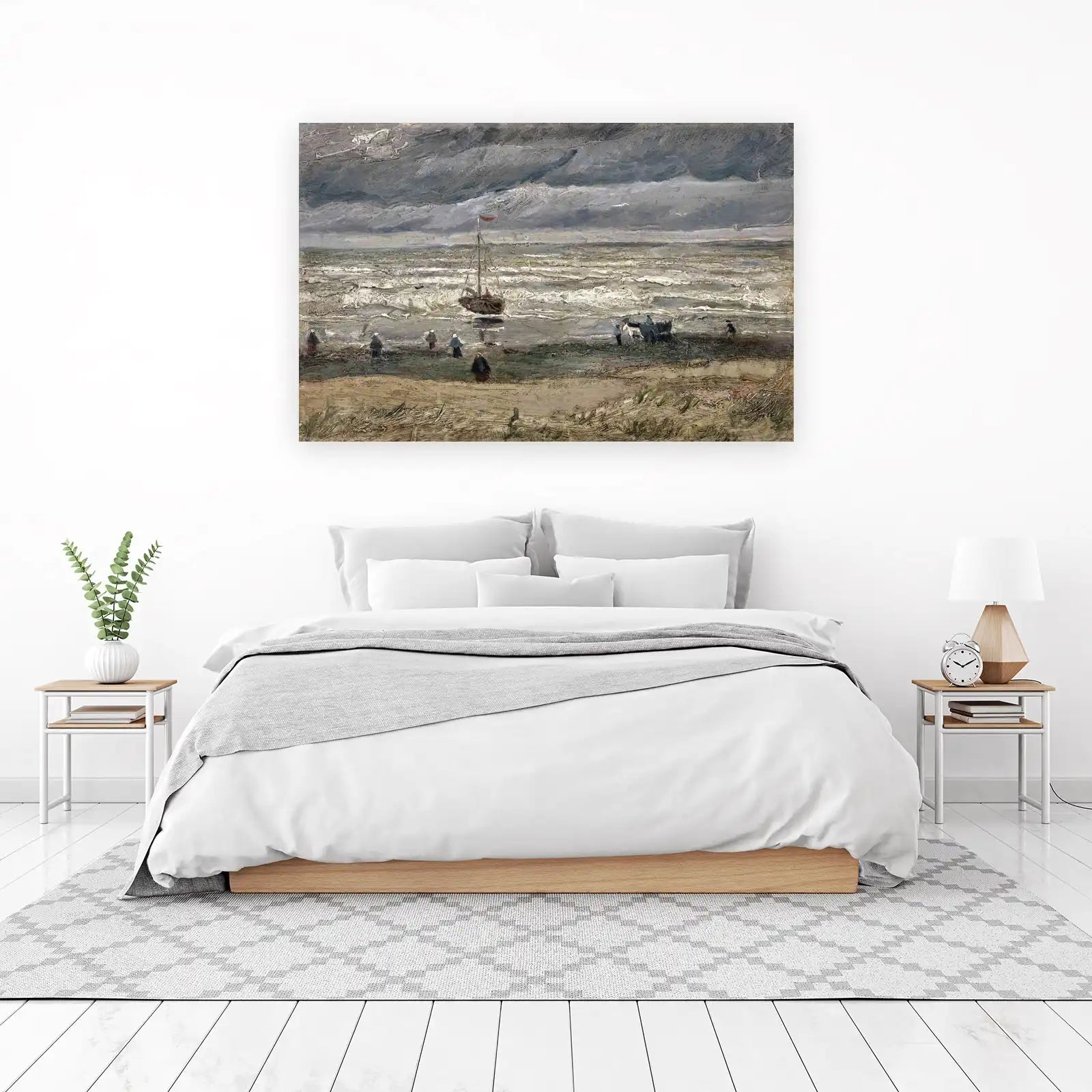 Dramatic Seascape Boat Wall Art | Coastal Art