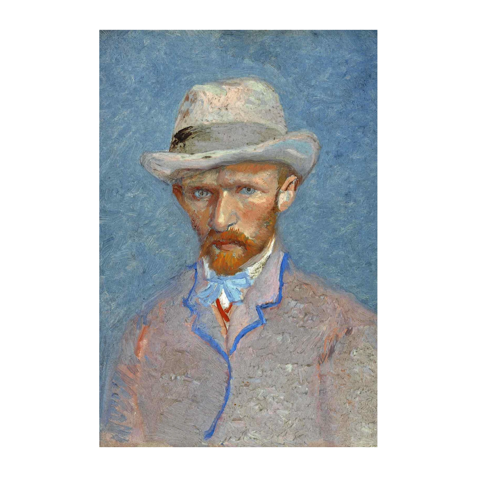 Van Gogh Self-Portrait with Hat Wall Art