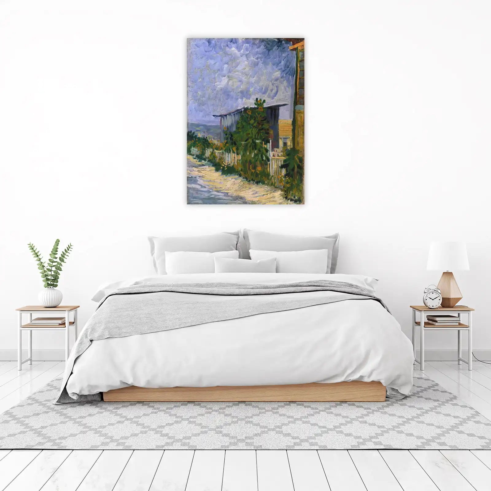 Vibrant Post-Impressionist Garden Path Wall Art