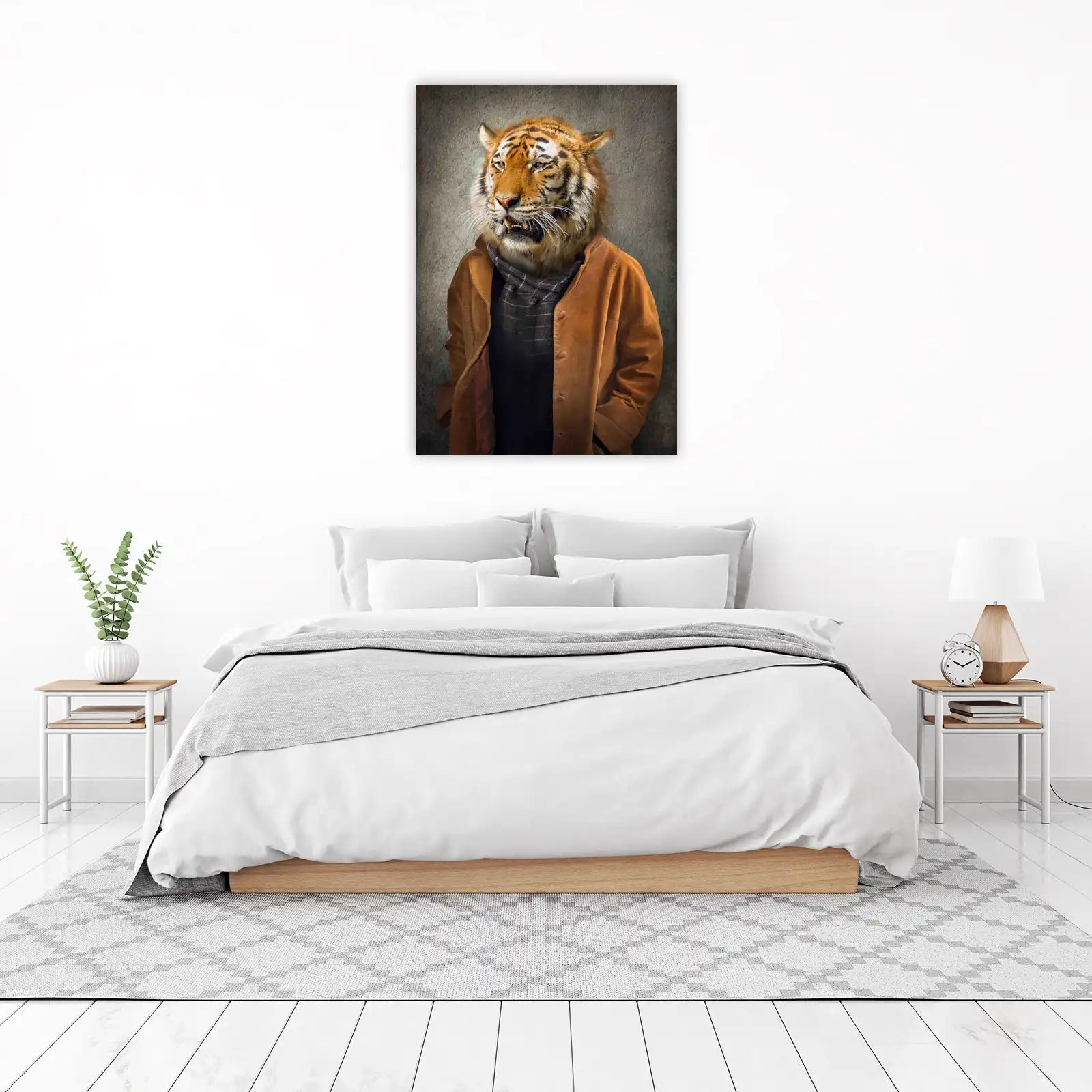Sophisticated Tiger Portrait Wall Art