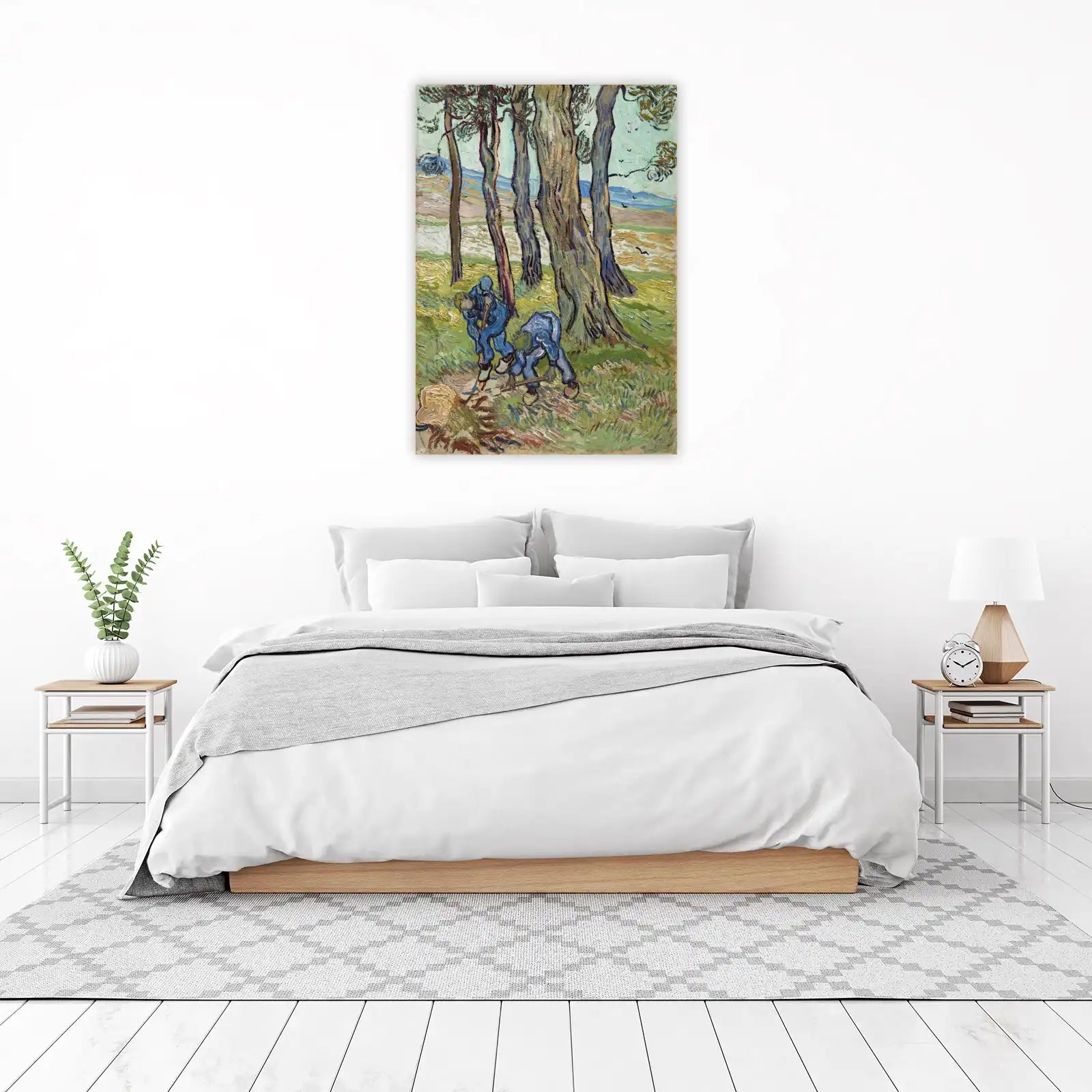 Van Gogh Workers in the Cypress Trees Wall Art