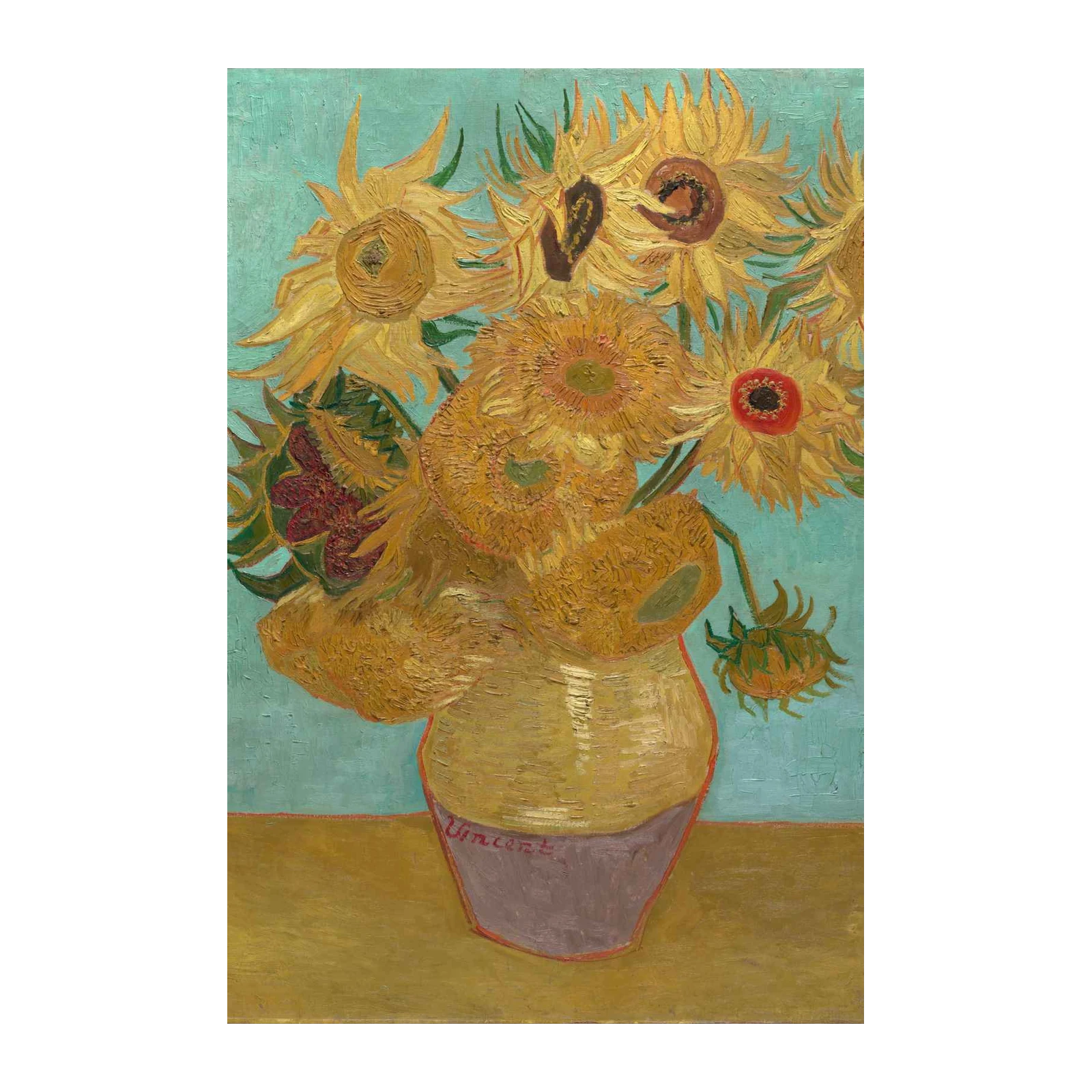 Vincent Van Gogh Sunflowers Masterpiece Wall Art
