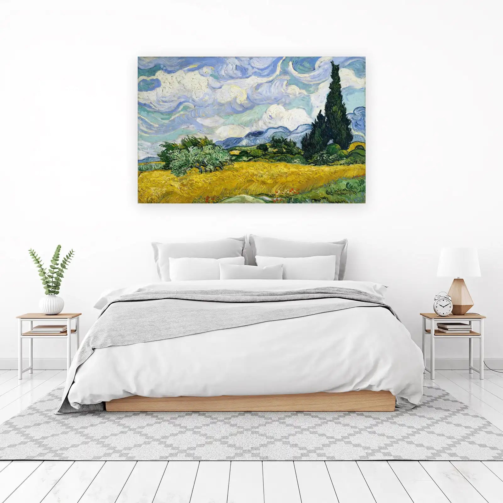 Van Gogh Wheat Field Cypress Wall Art