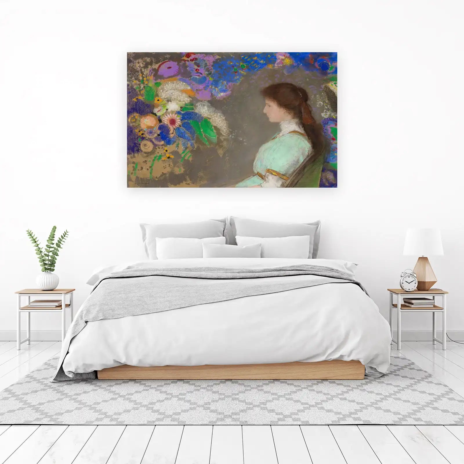 Impressionist Floral Portrait Wall Art