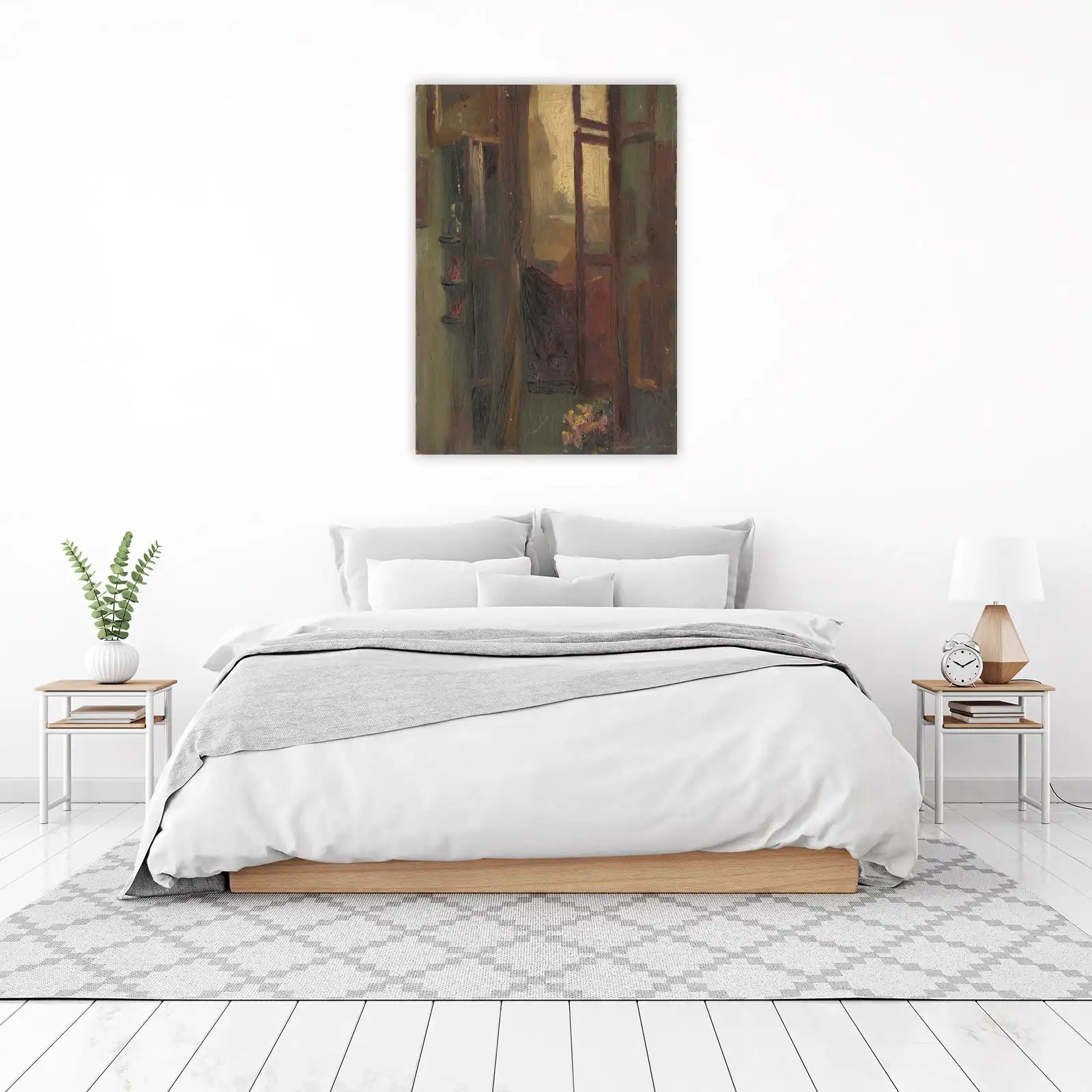 Cozy Window View Oil Painting Wall Art