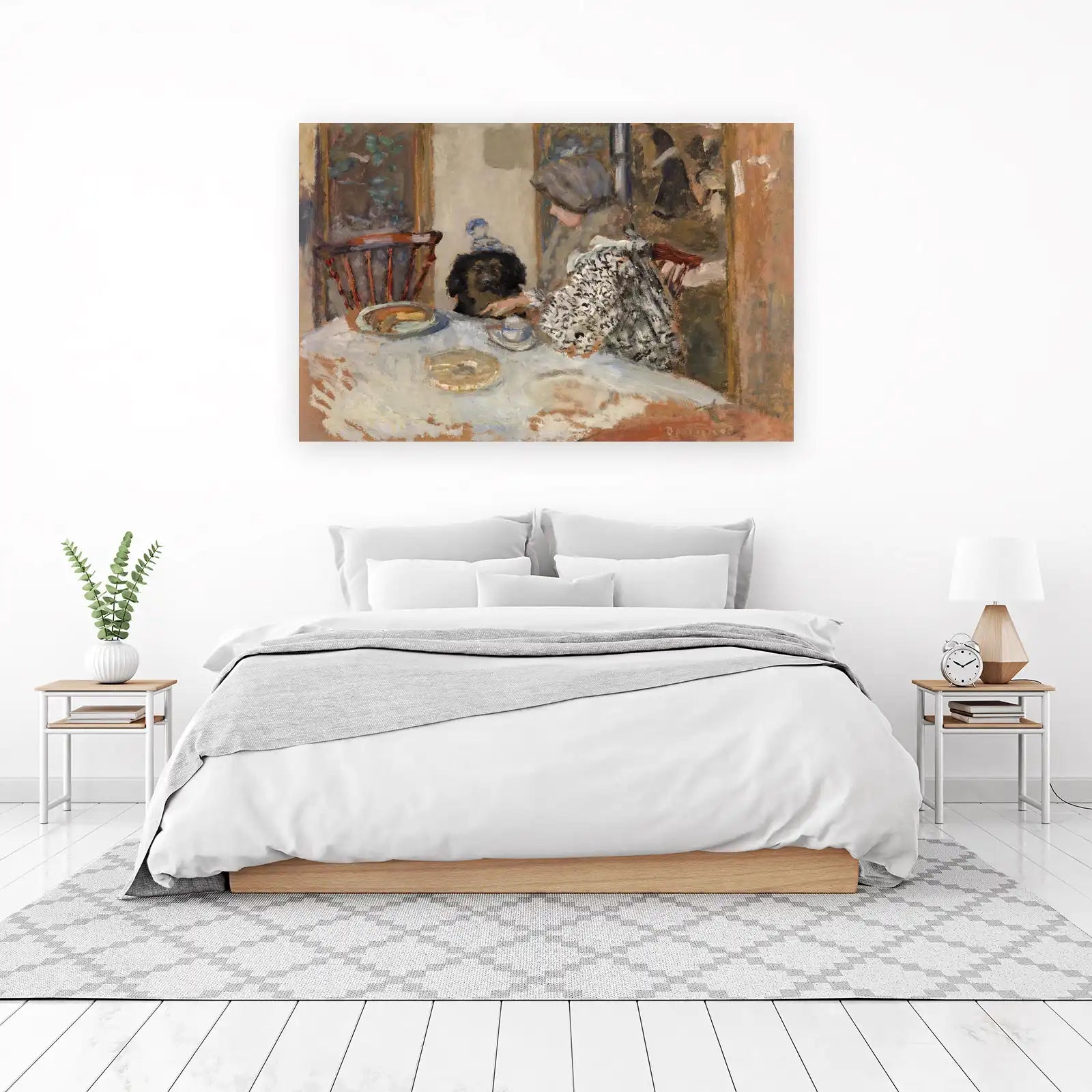 Cozy Dog and Tea Time Impressionist Wall Art