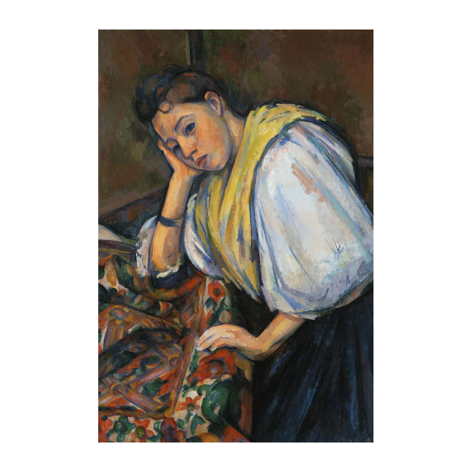 Thoughtful Woman Portrait Wall Art