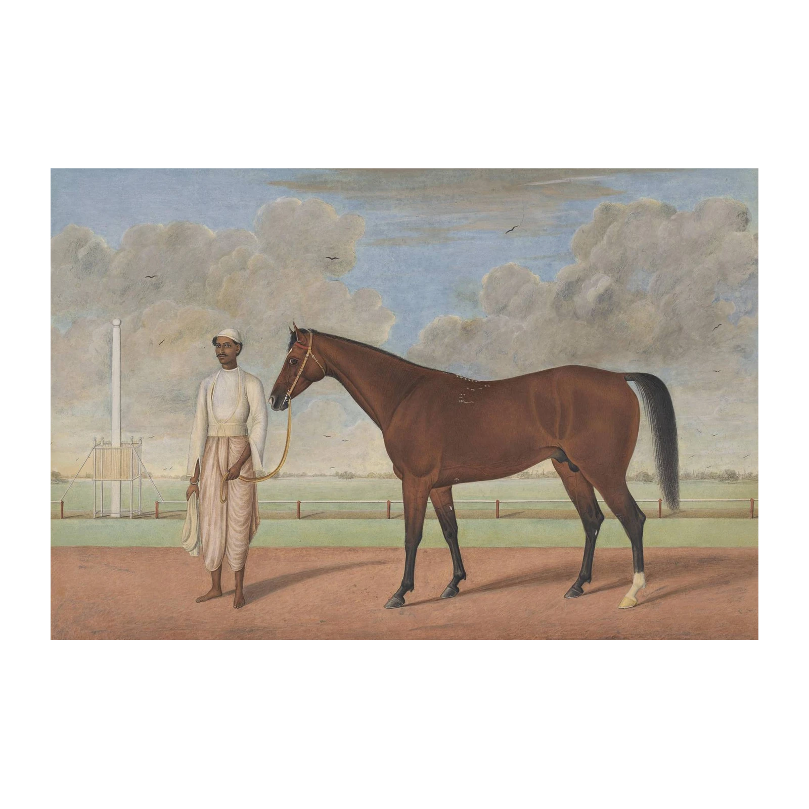 Majestic Stallion & Groom Horse Wall Art