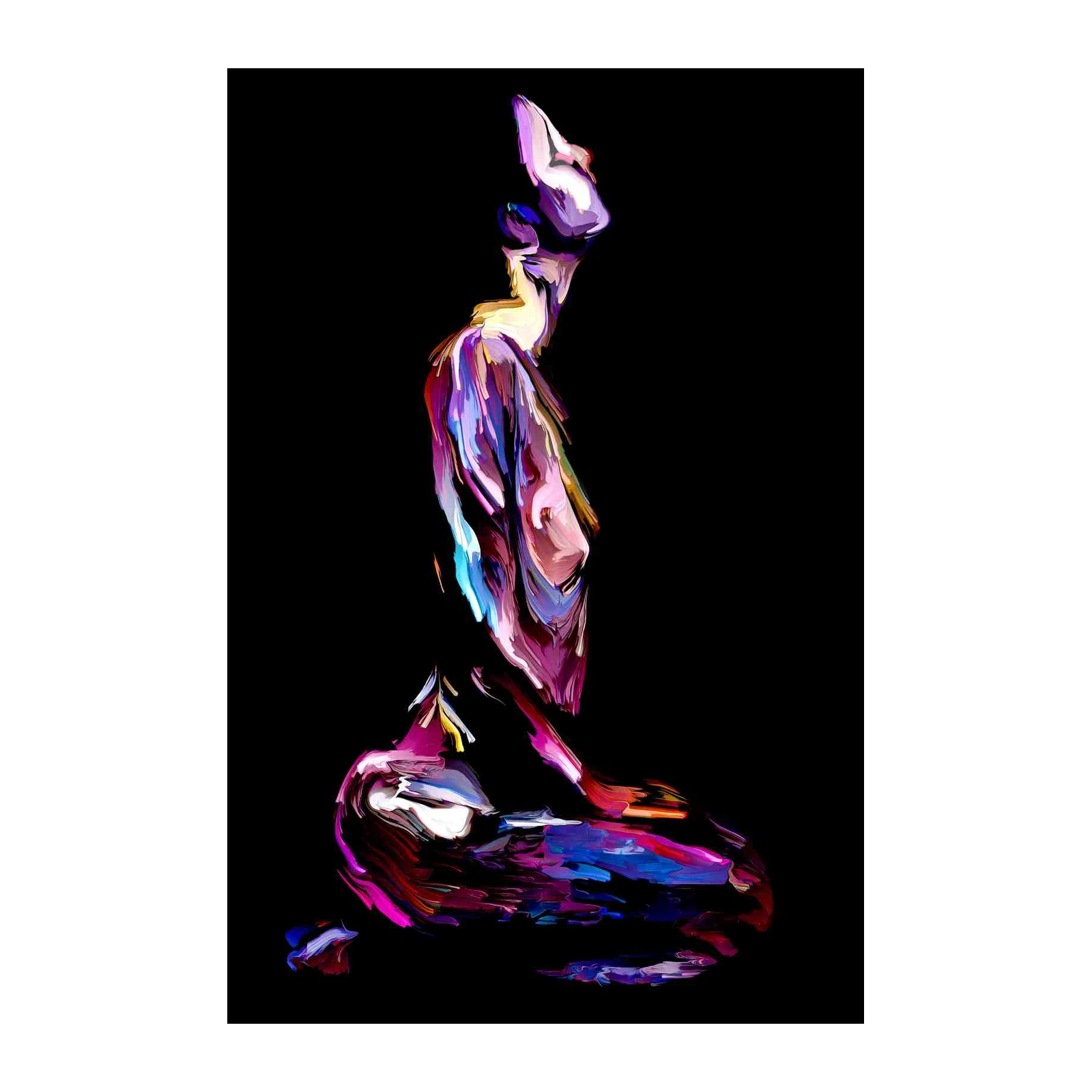 Abstract Figure "Fleeting Form" Wall Art