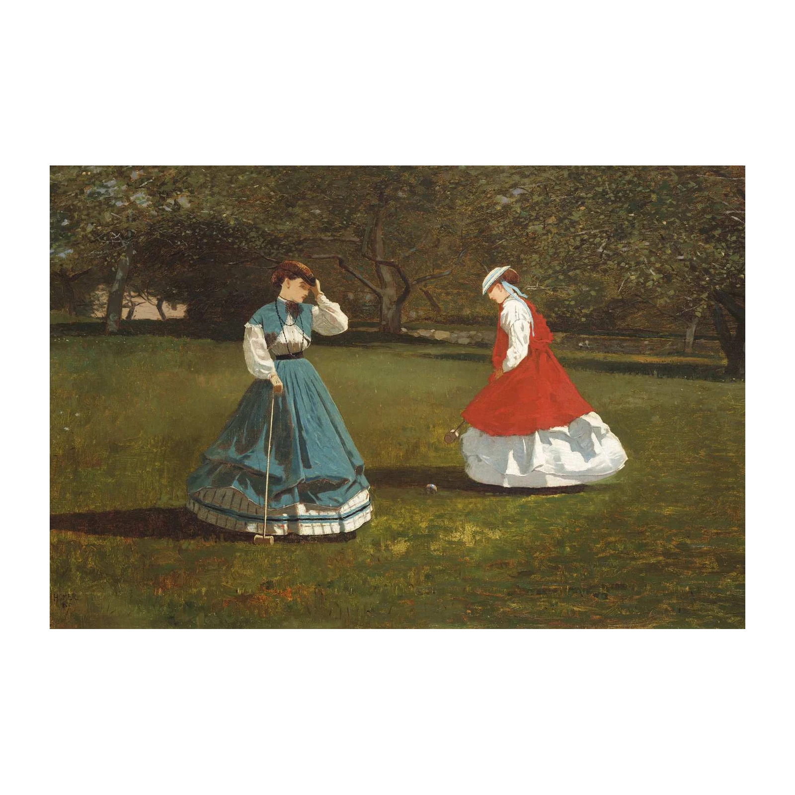 Victorian Croquet Game Wall Art