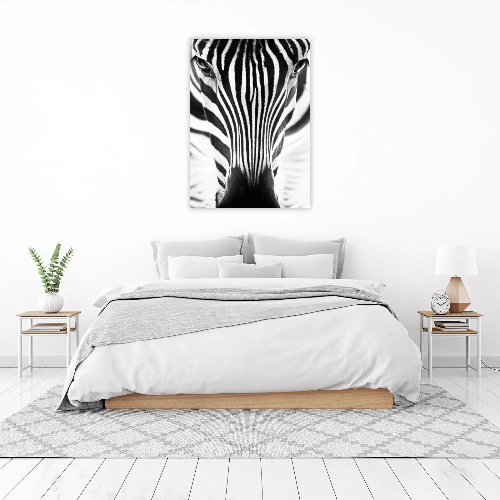 Bold Zebra Portrait Wall Art