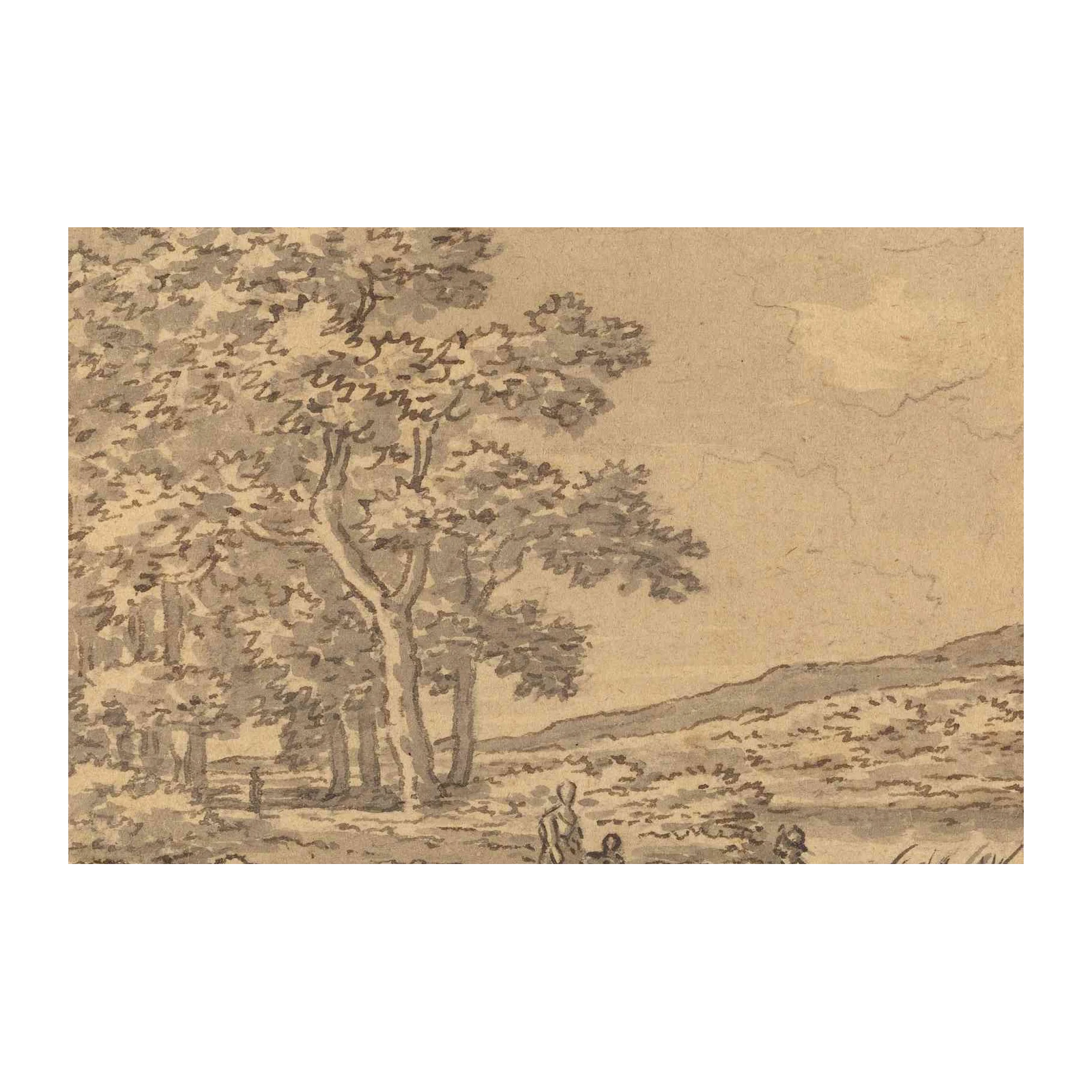 Serene Countryside Walk Wall Art