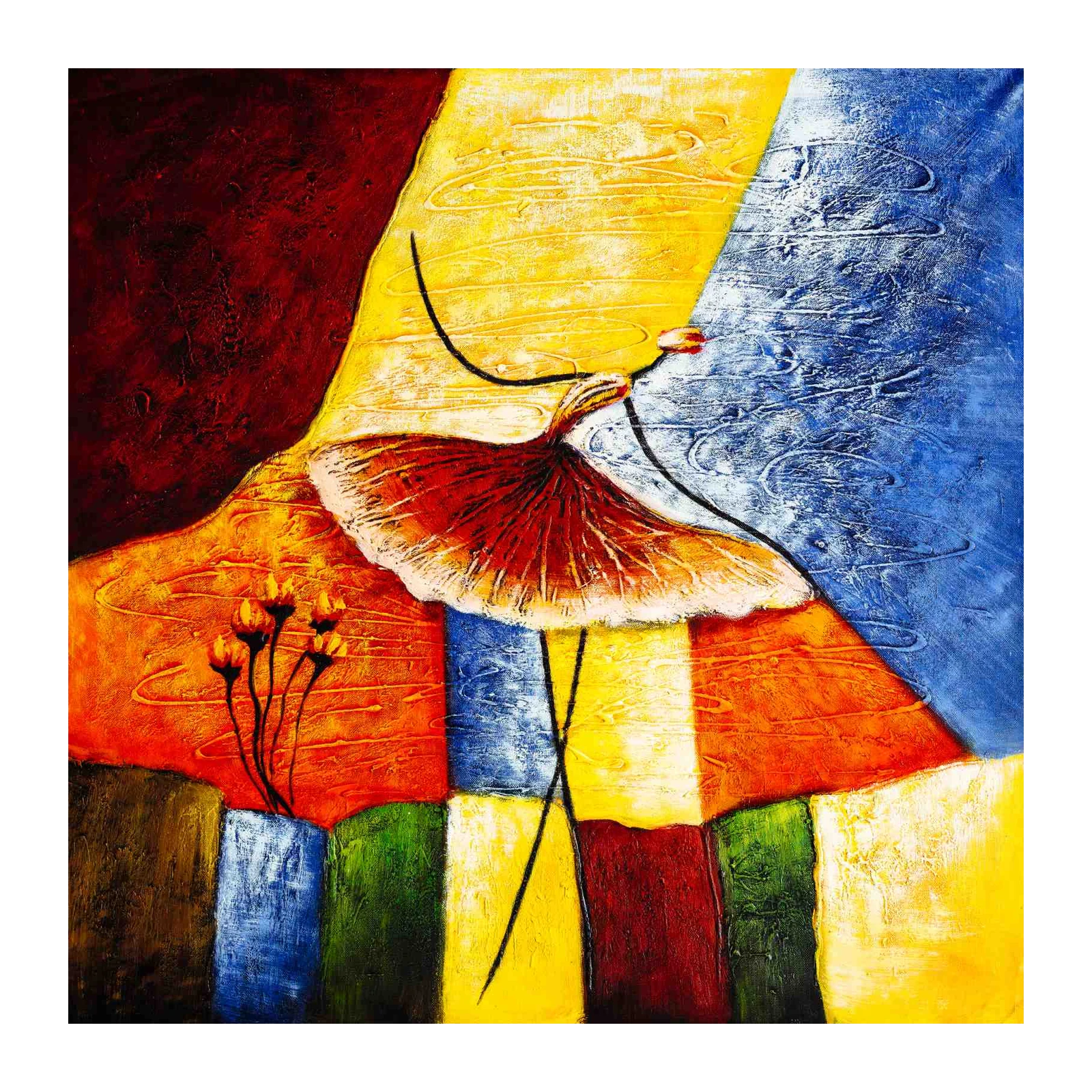 Vibrant Dancer Abstract Wall Art Art