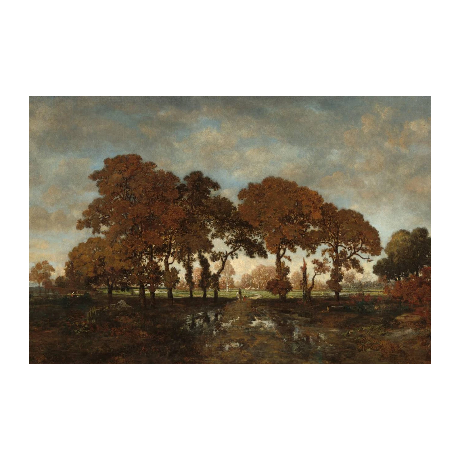 Autumn Landscape Trees Wall Art