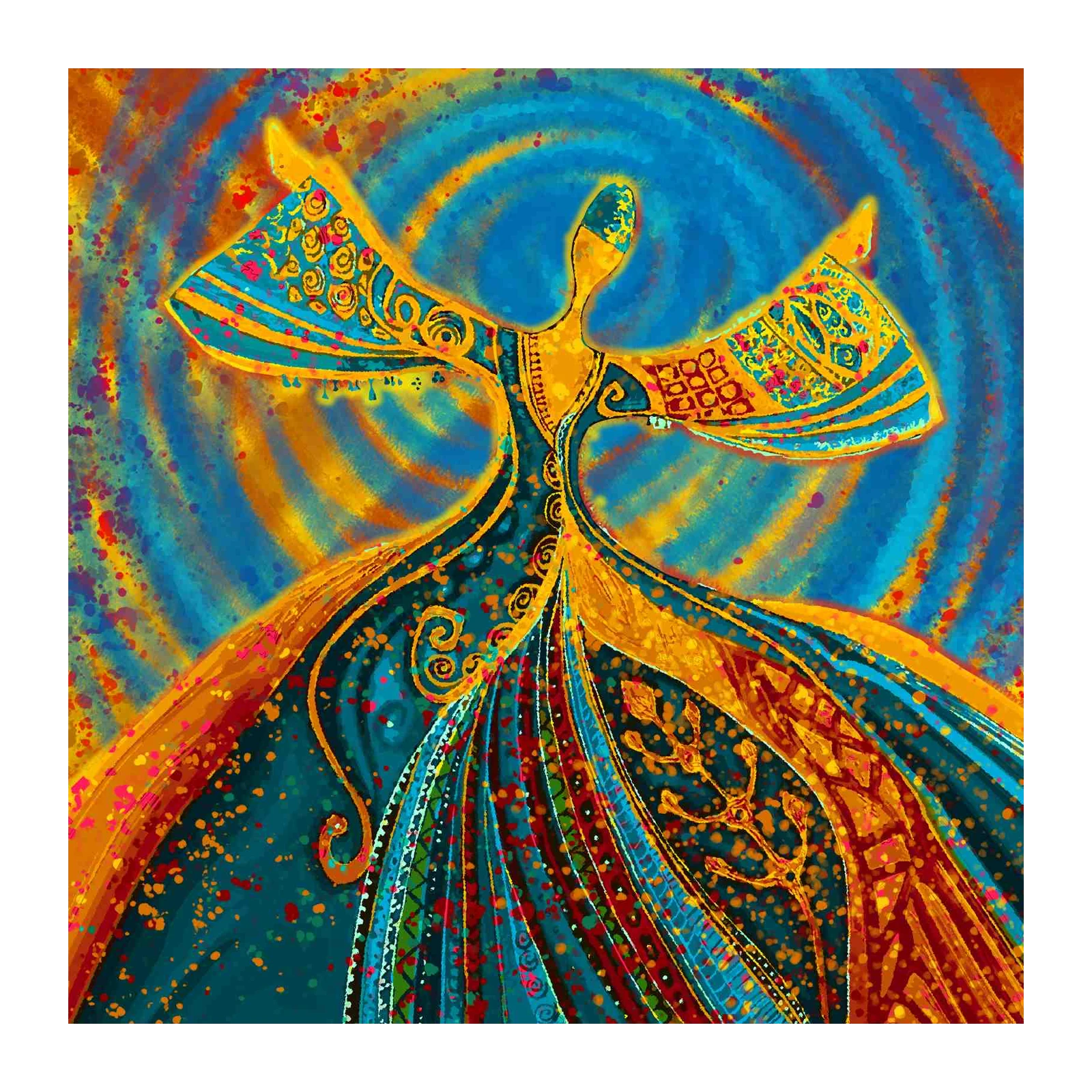 Whirling Dervish Meditation Wall Art
