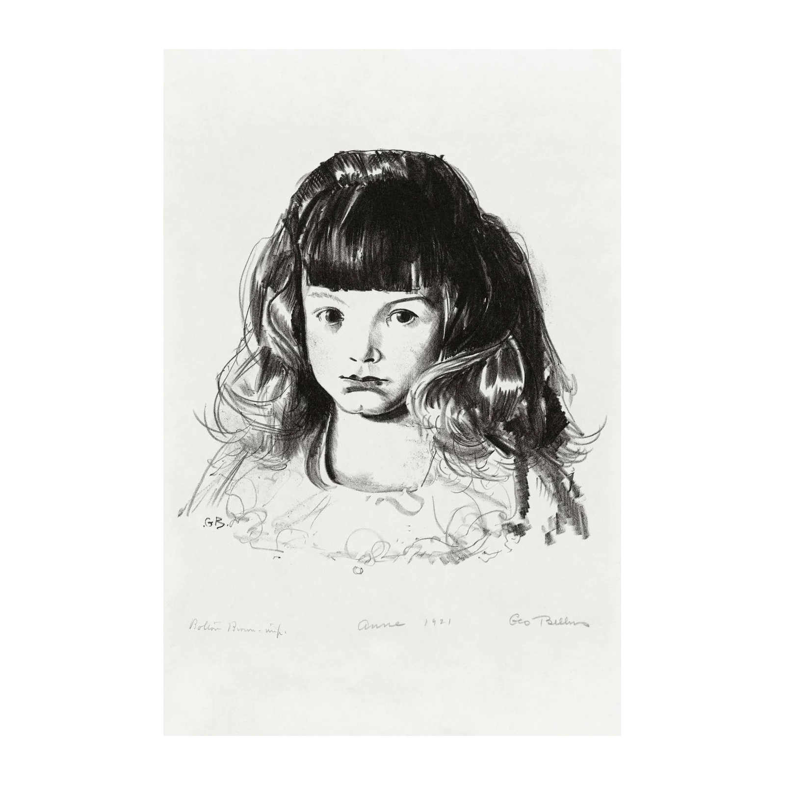 Classic Portrait of Annie 1921 Wall Art