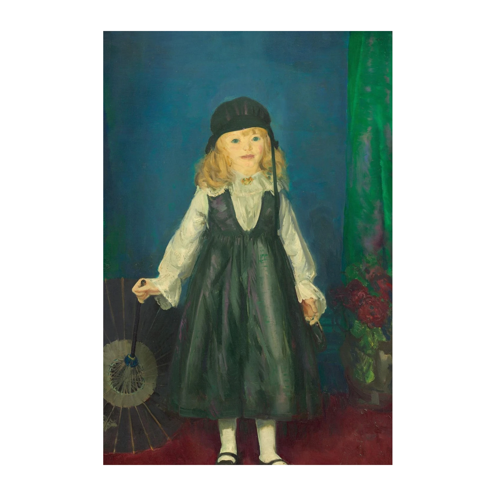 Vintage Child Portrait with Parasol Wall Art