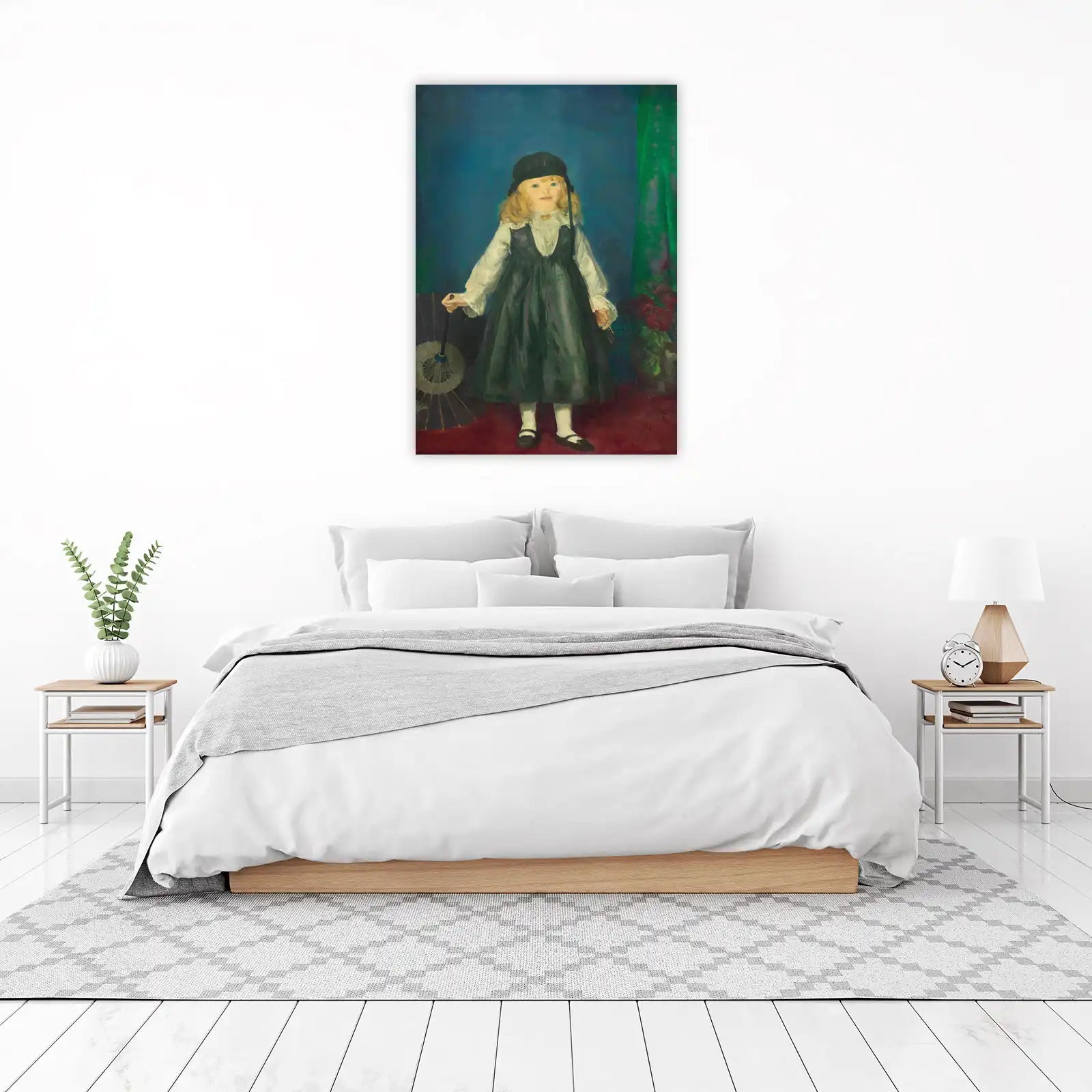 Vintage Child Portrait with Parasol Wall Art