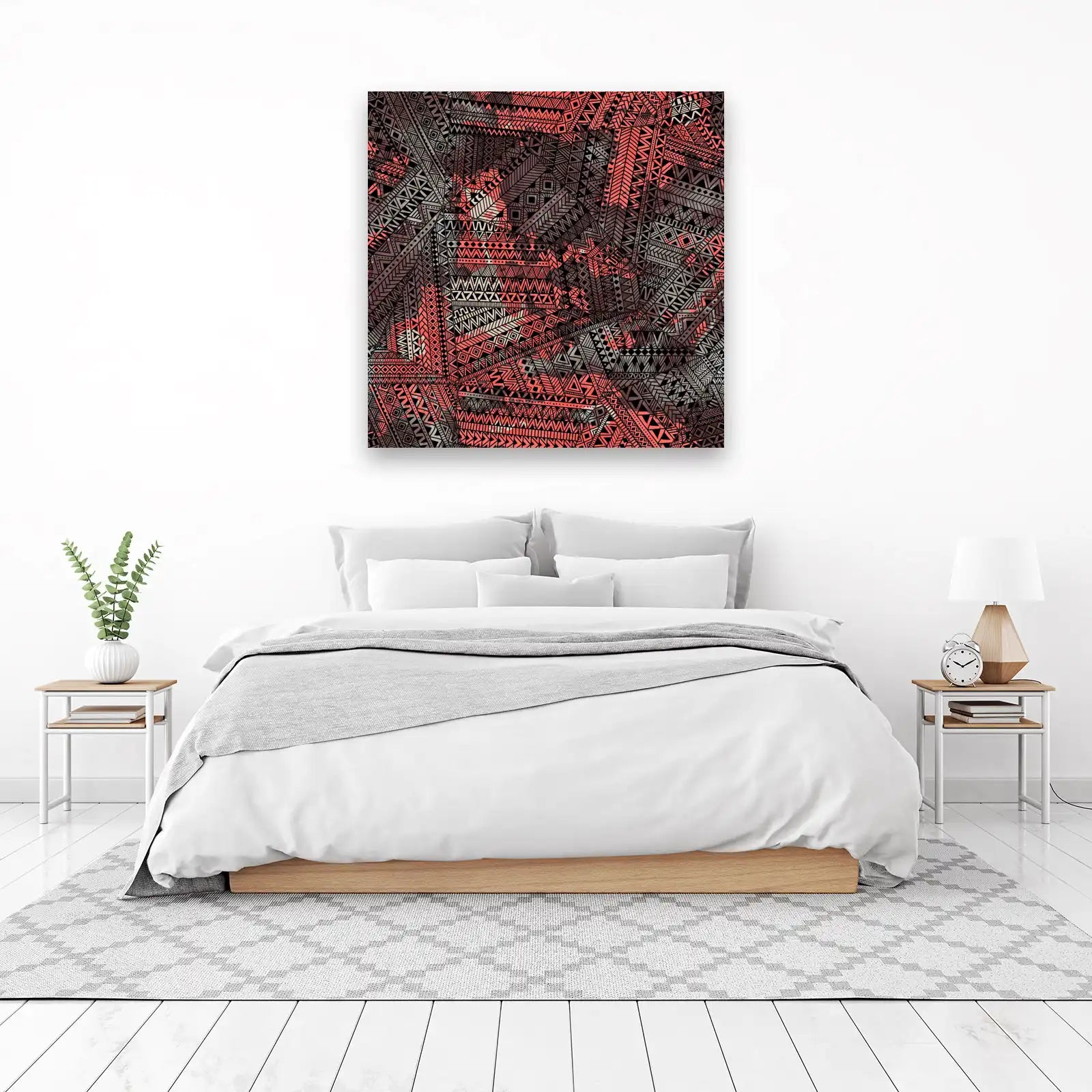 Tribal Geometric Pattern Wall Art
