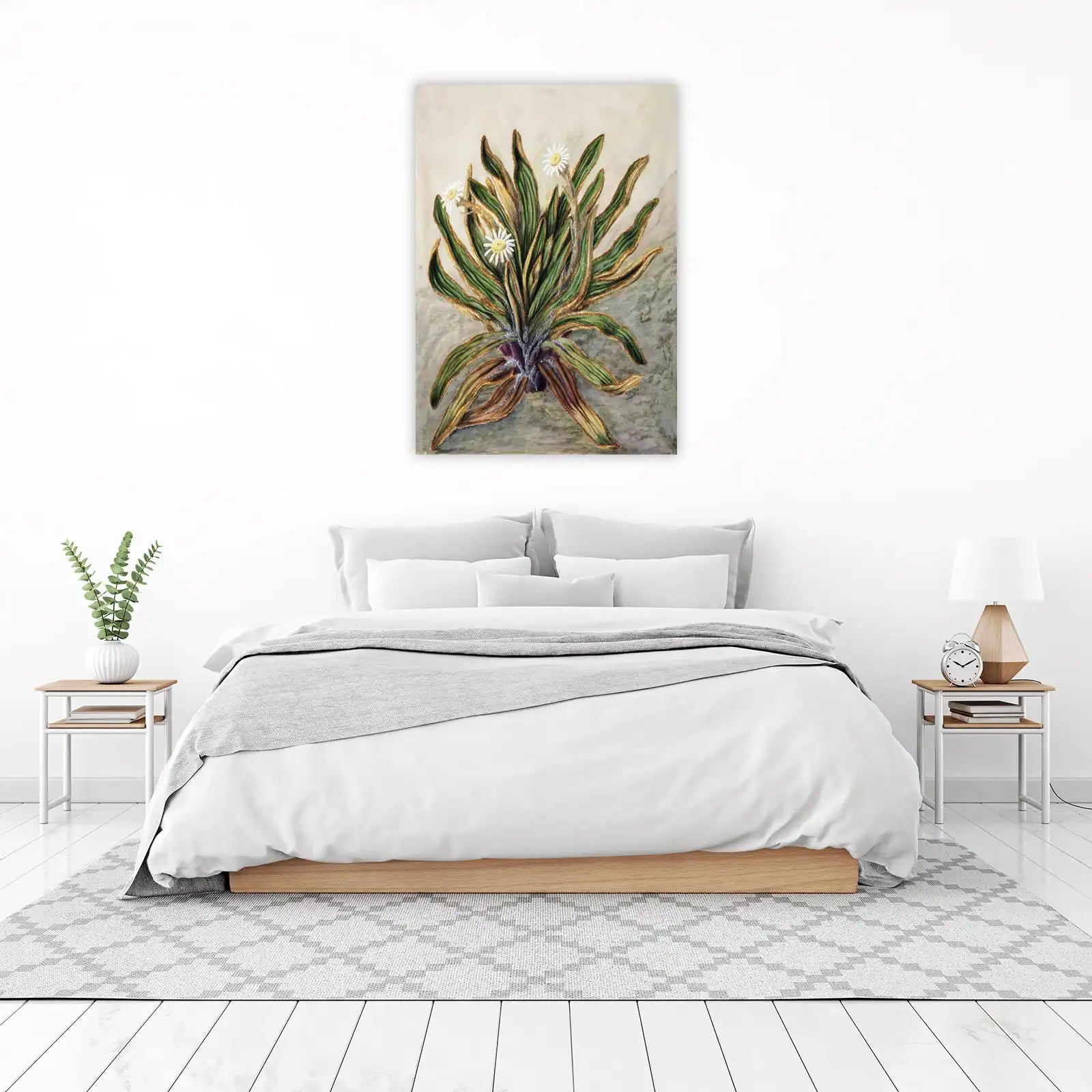 Botanical Daisy Plant Wall Art Wall Art