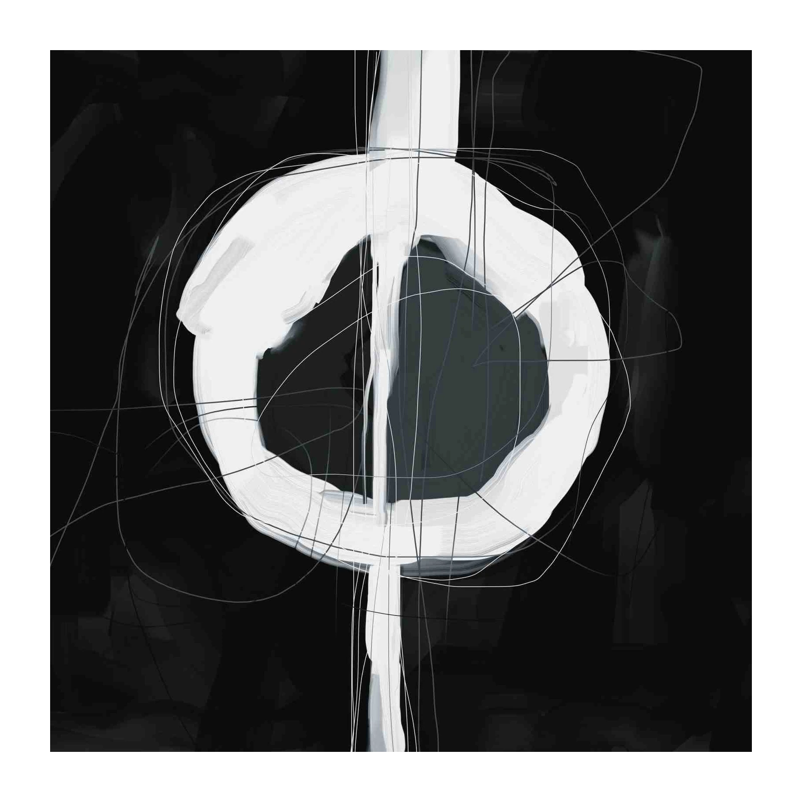 Abstract Monochrome Fusion Wall Art